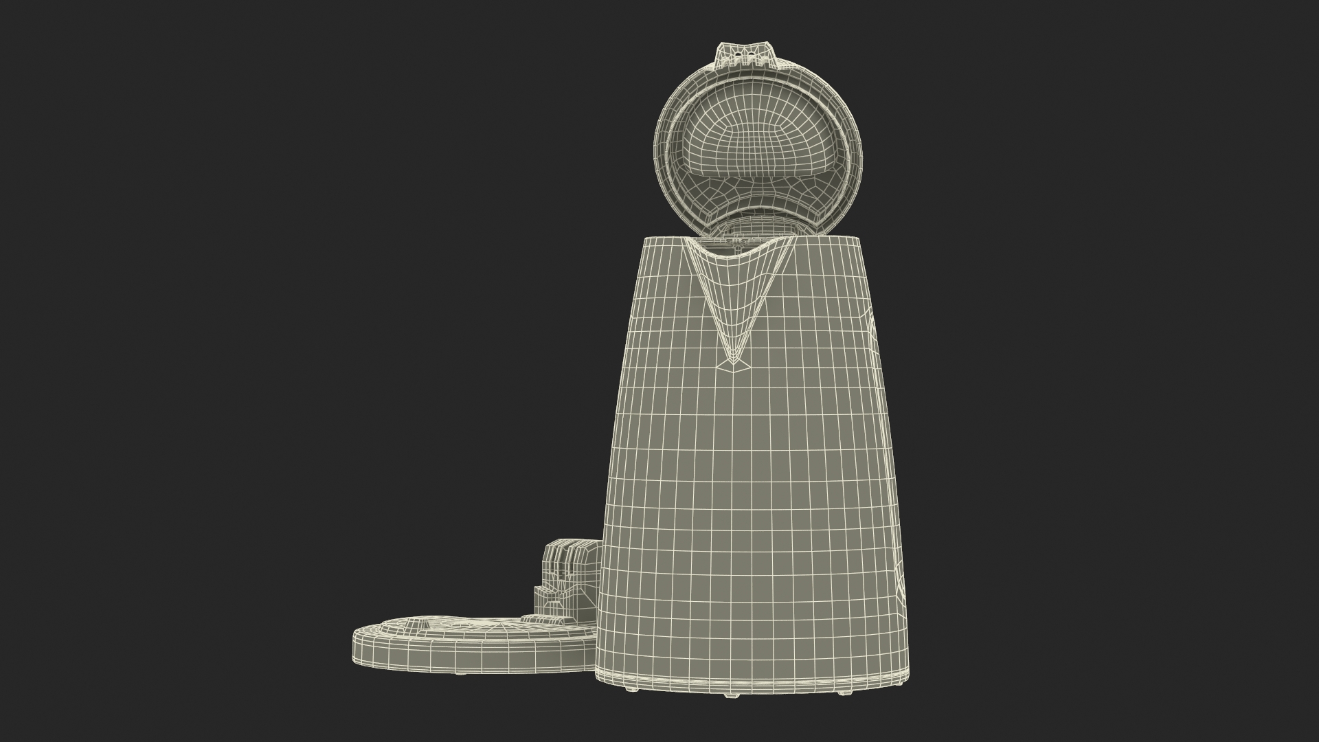 Electric Kettle No Water Open 3D model