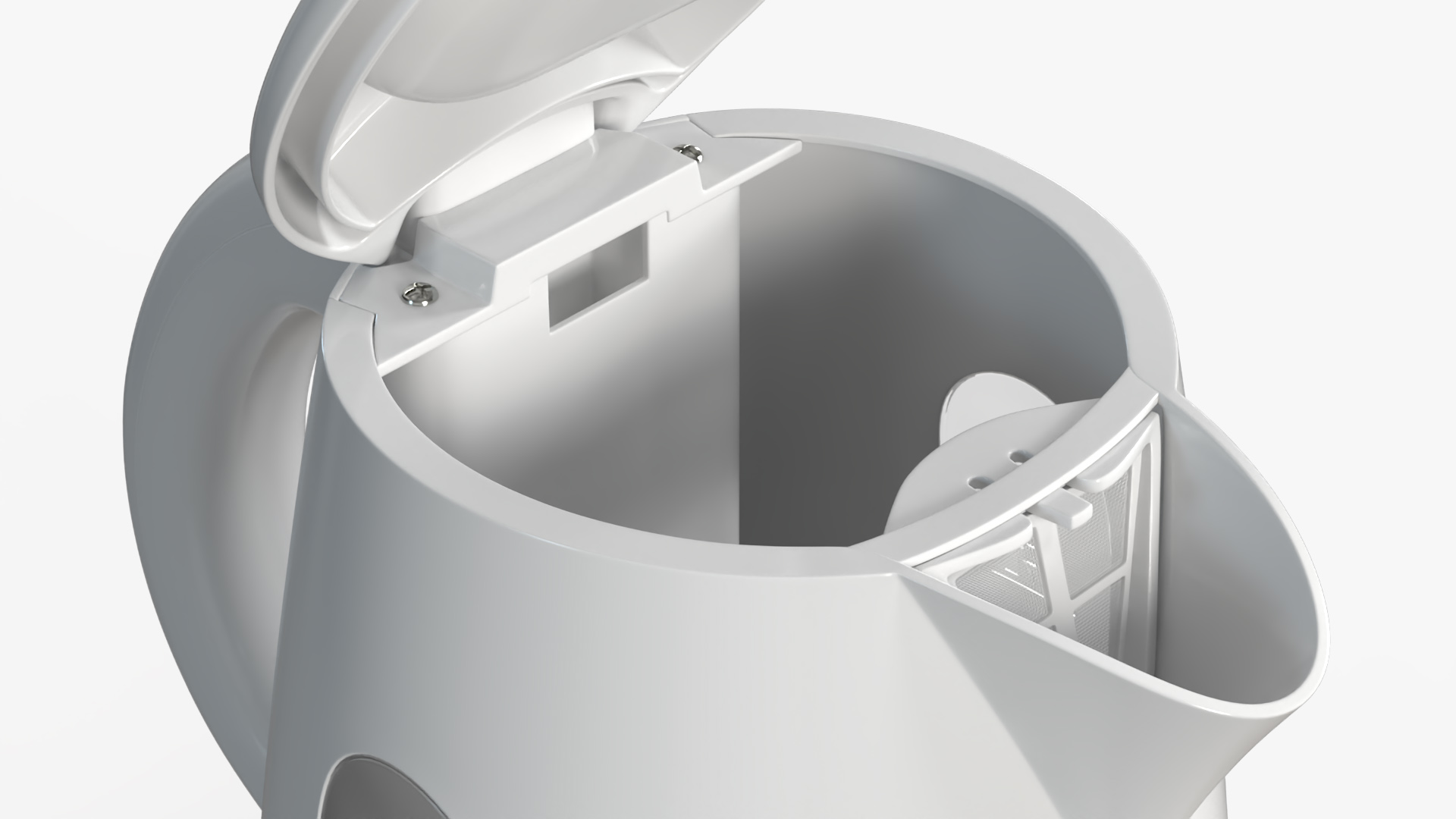 Electric Kettle No Water Open 3D model