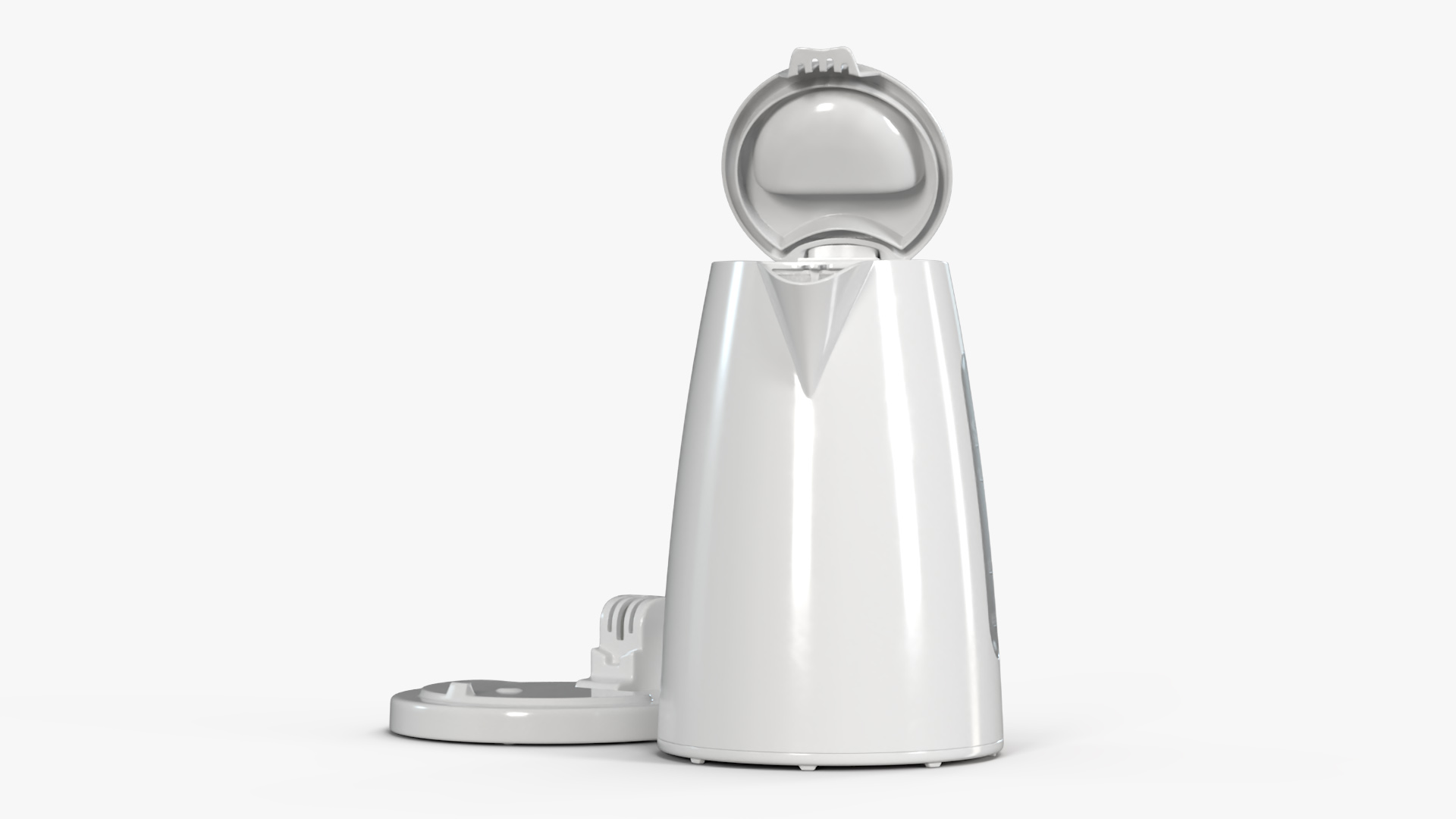 Electric Kettle No Water Open 3D model