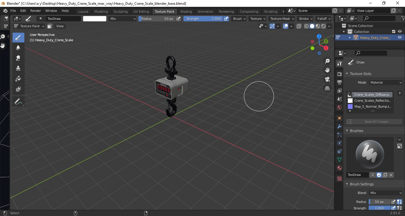 Heavy Duty Crane Scale 3D