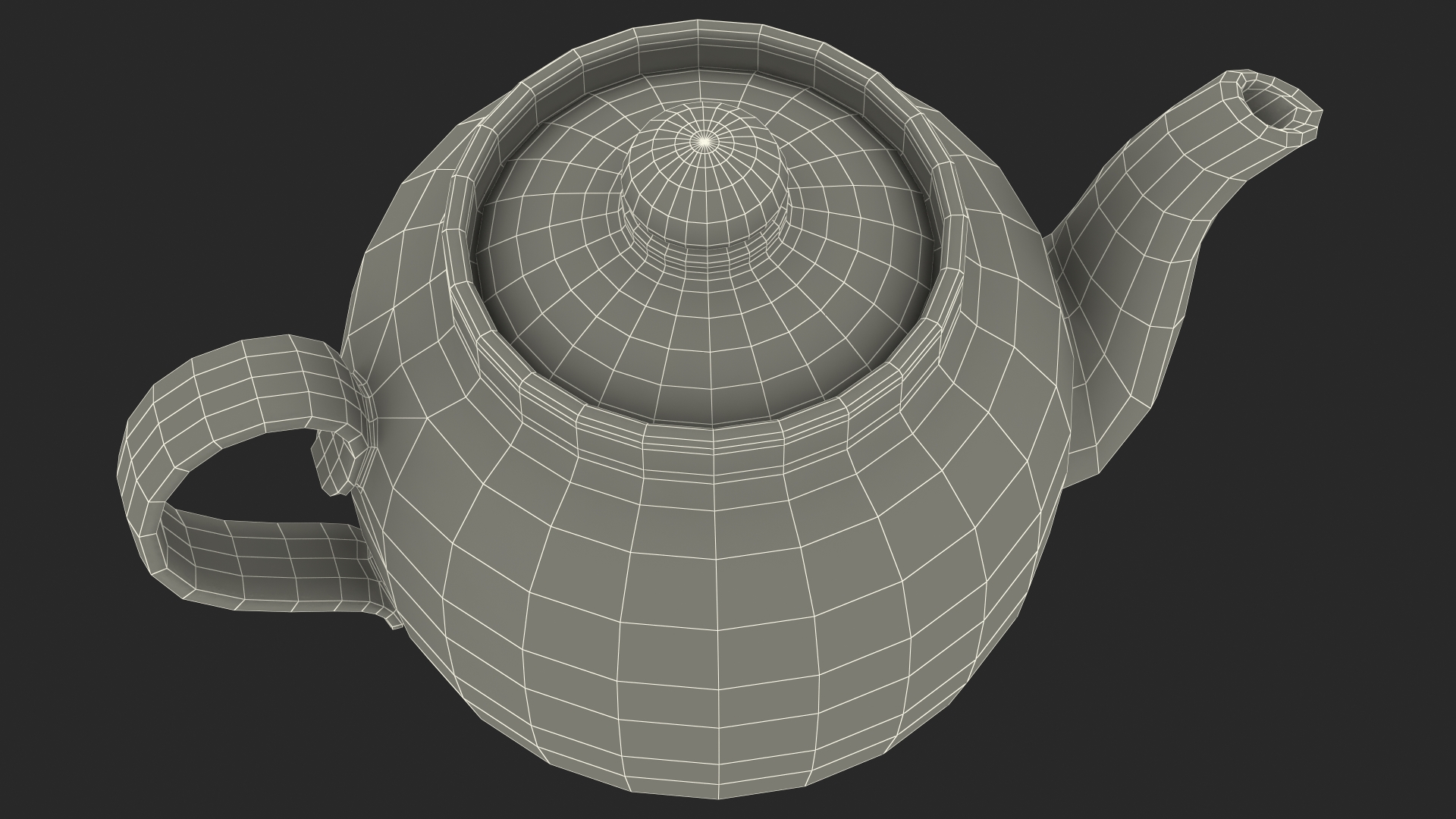 3D Vintage Khokhloma Ornament Teapot model