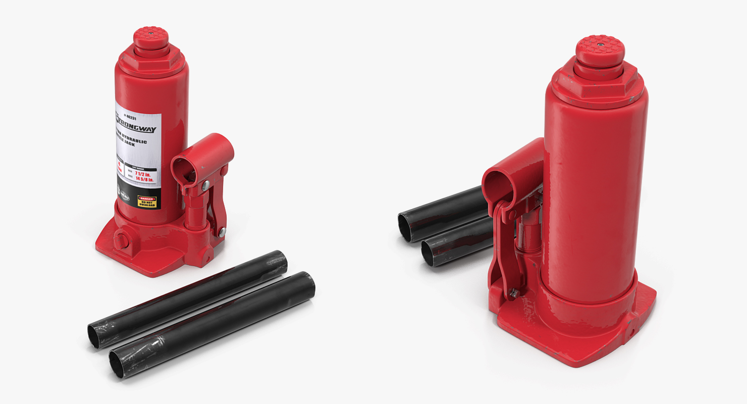 3D 5 Ton Heavy Duty Hydraulic Bottle Jack model