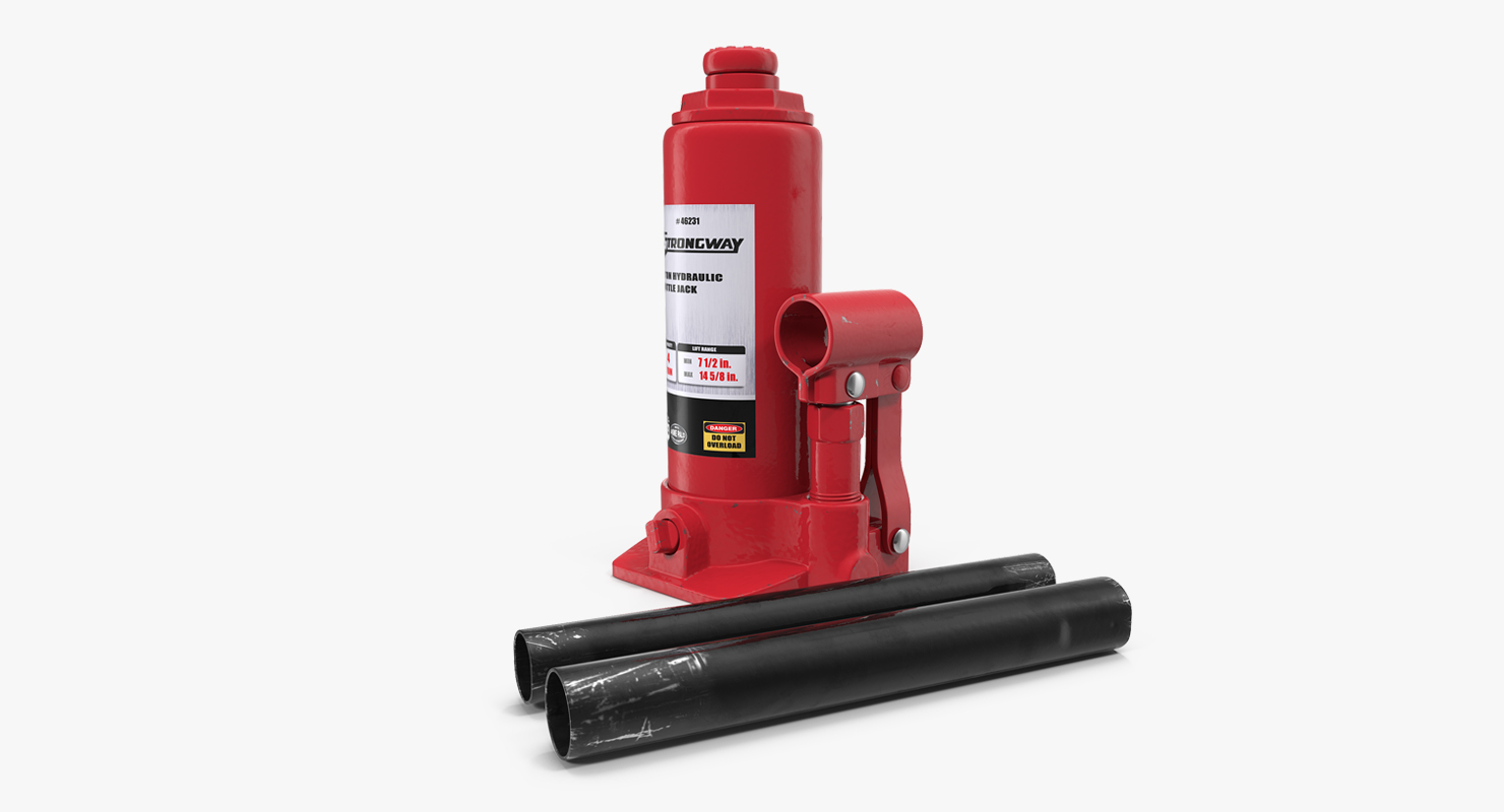 3D 5 Ton Heavy Duty Hydraulic Bottle Jack model
