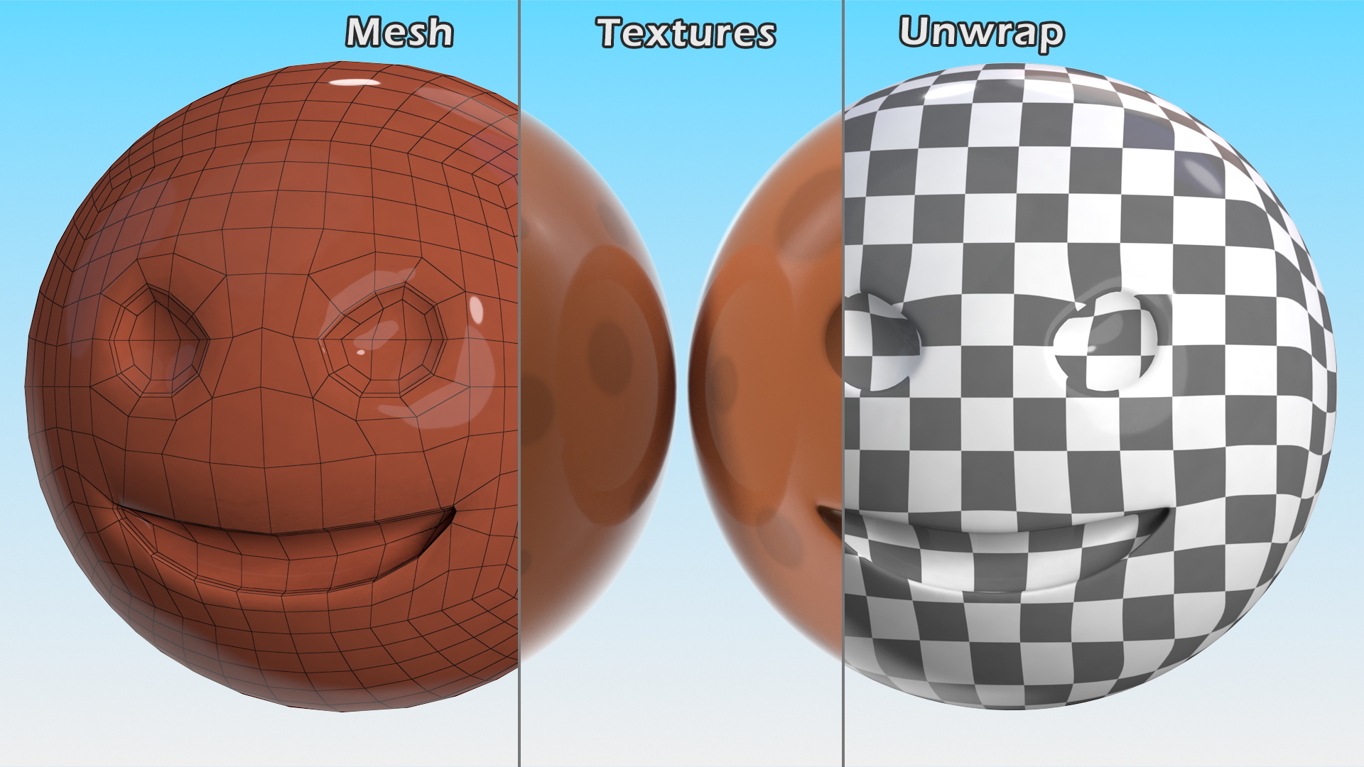 3D model Mars Face Emoji