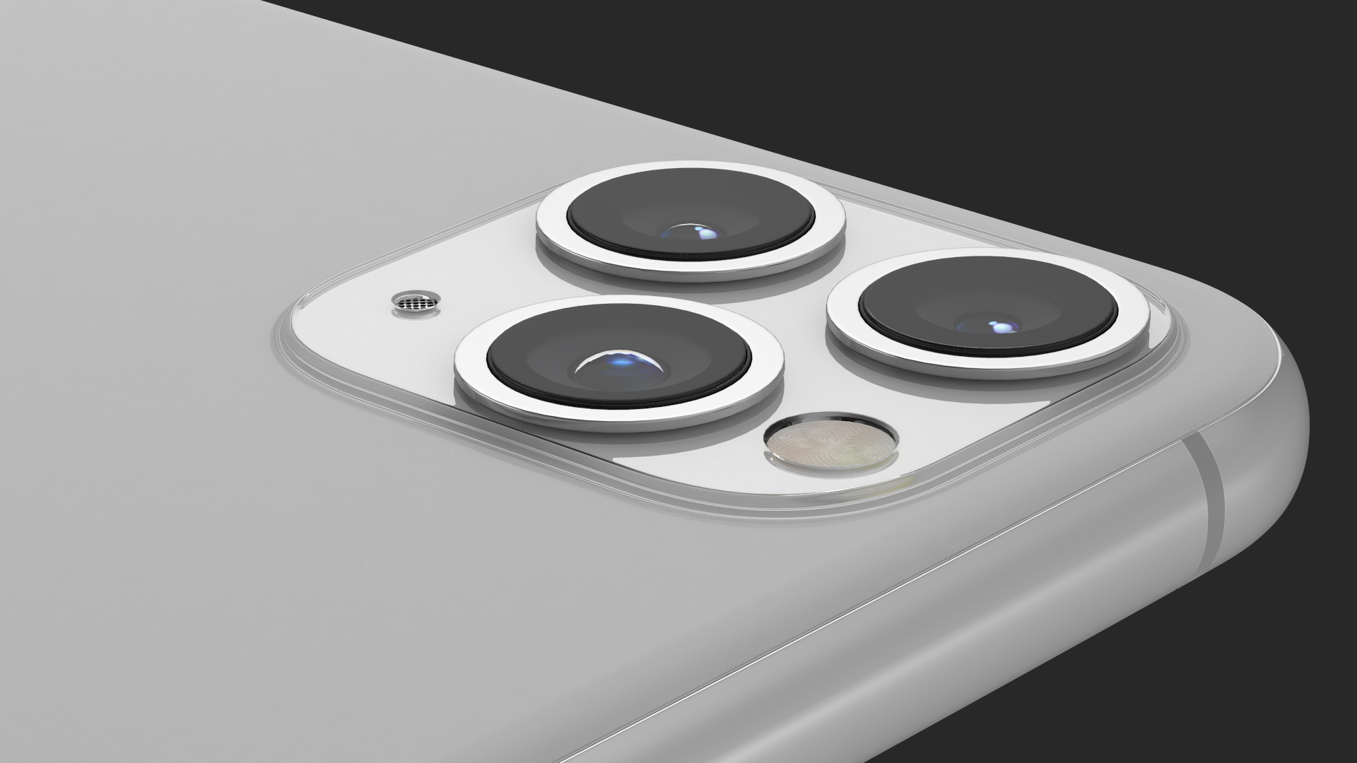 iPhone 11 Pro Max Silver 3D model