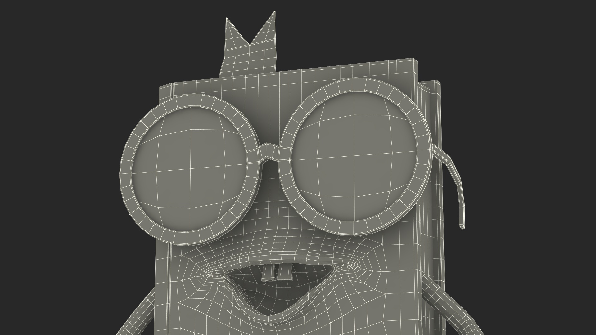 3D Cartoon Blue Book Character Standing Pose