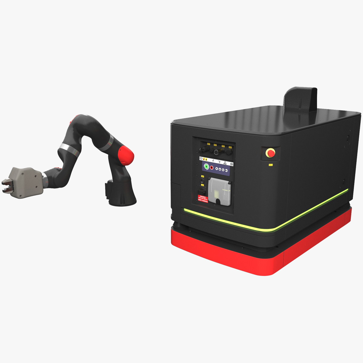 Autonomous Robot Hand with Manipulator Rigged for Maya 3D model