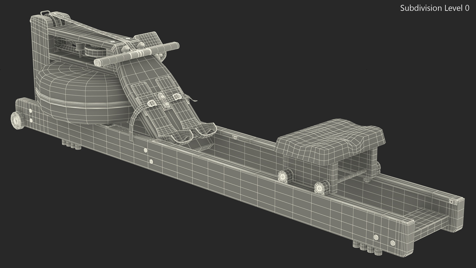 3D Rowing Simulator Wooden model