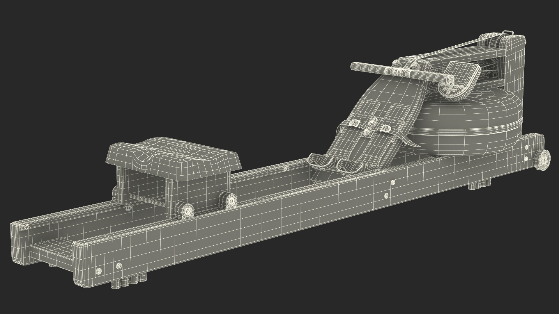 3D Rowing Simulator Wooden model
