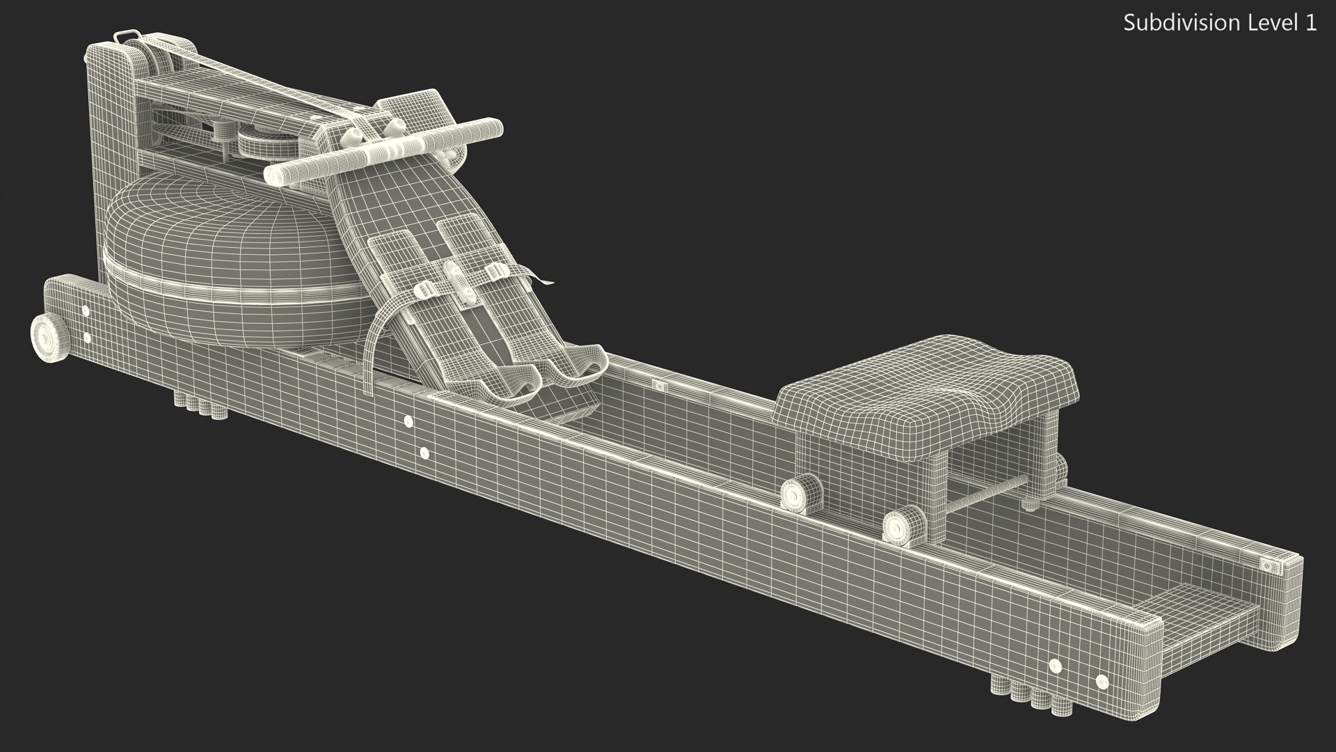 3D Rowing Simulator Wooden model