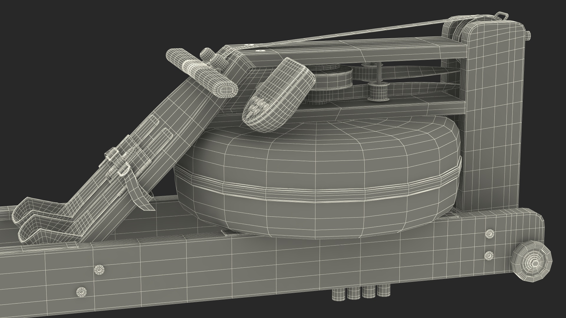 3D Rowing Simulator Wooden model