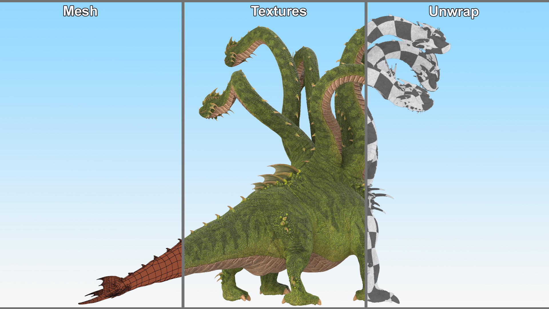 3D Greek Mythology Hydra