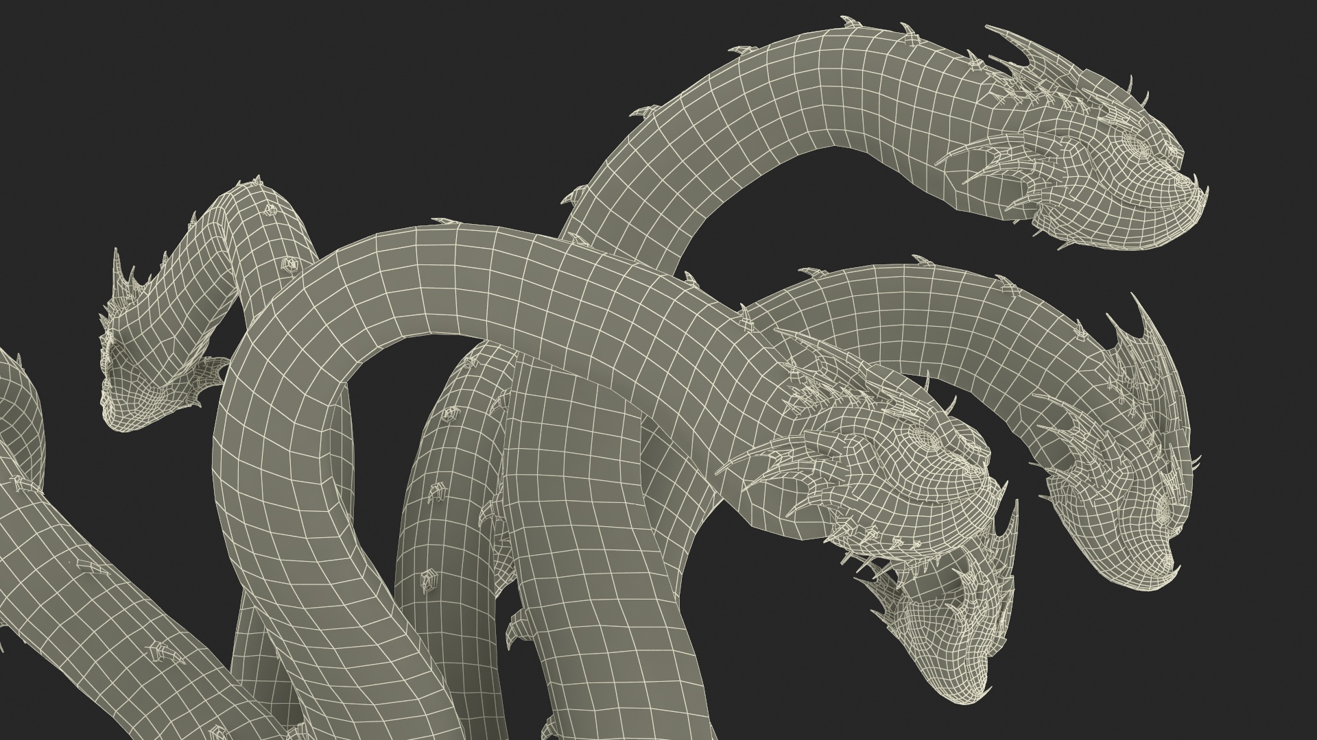 3D Greek Mythology Hydra