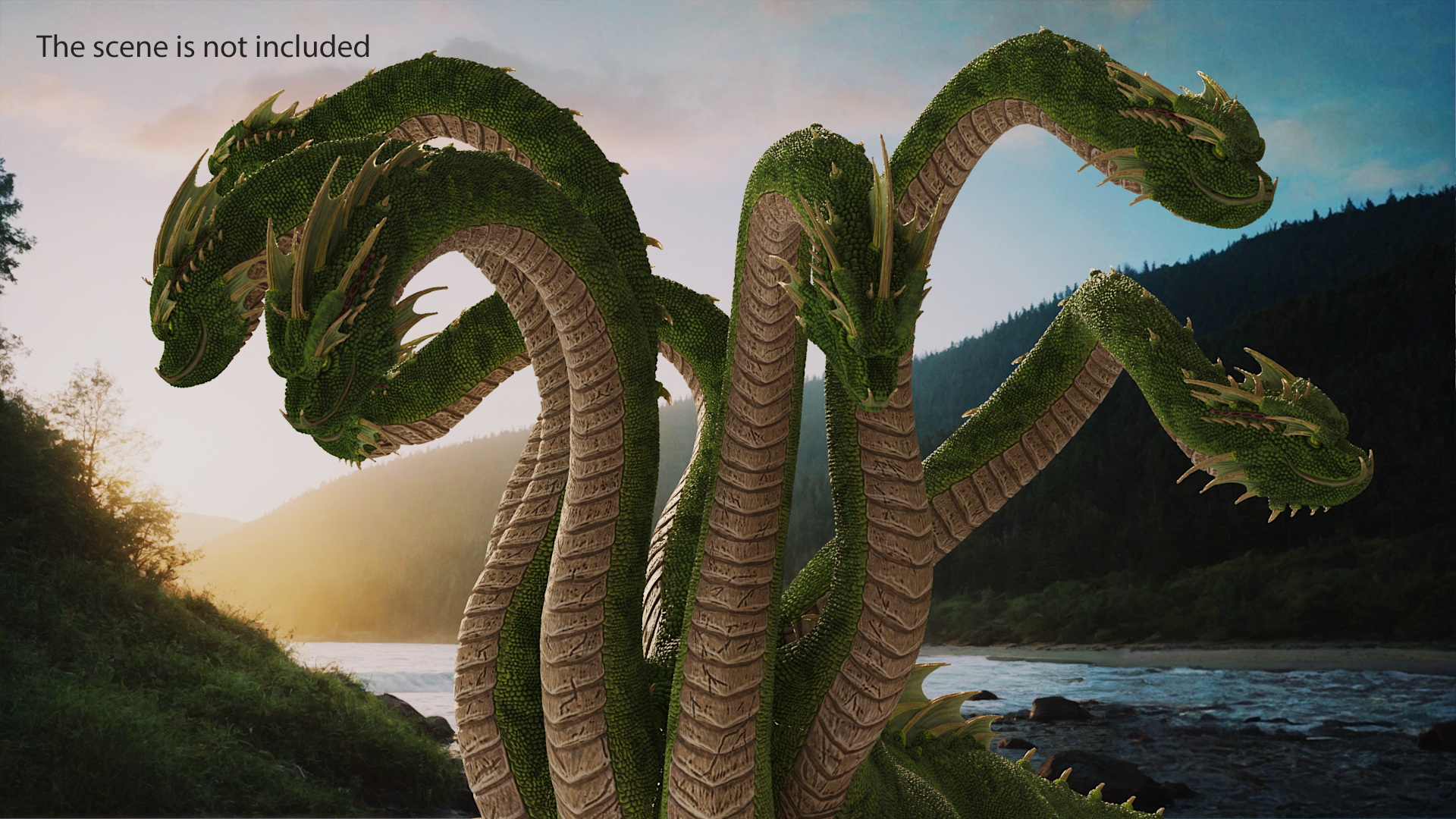3D Greek Mythology Hydra