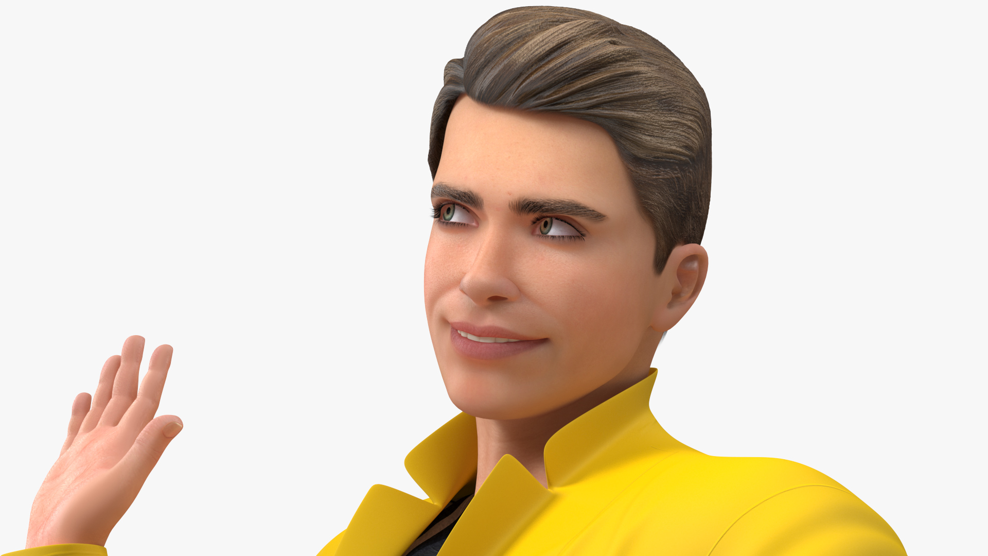 3D Teenage Boy Fashionable Style Standing Pose model