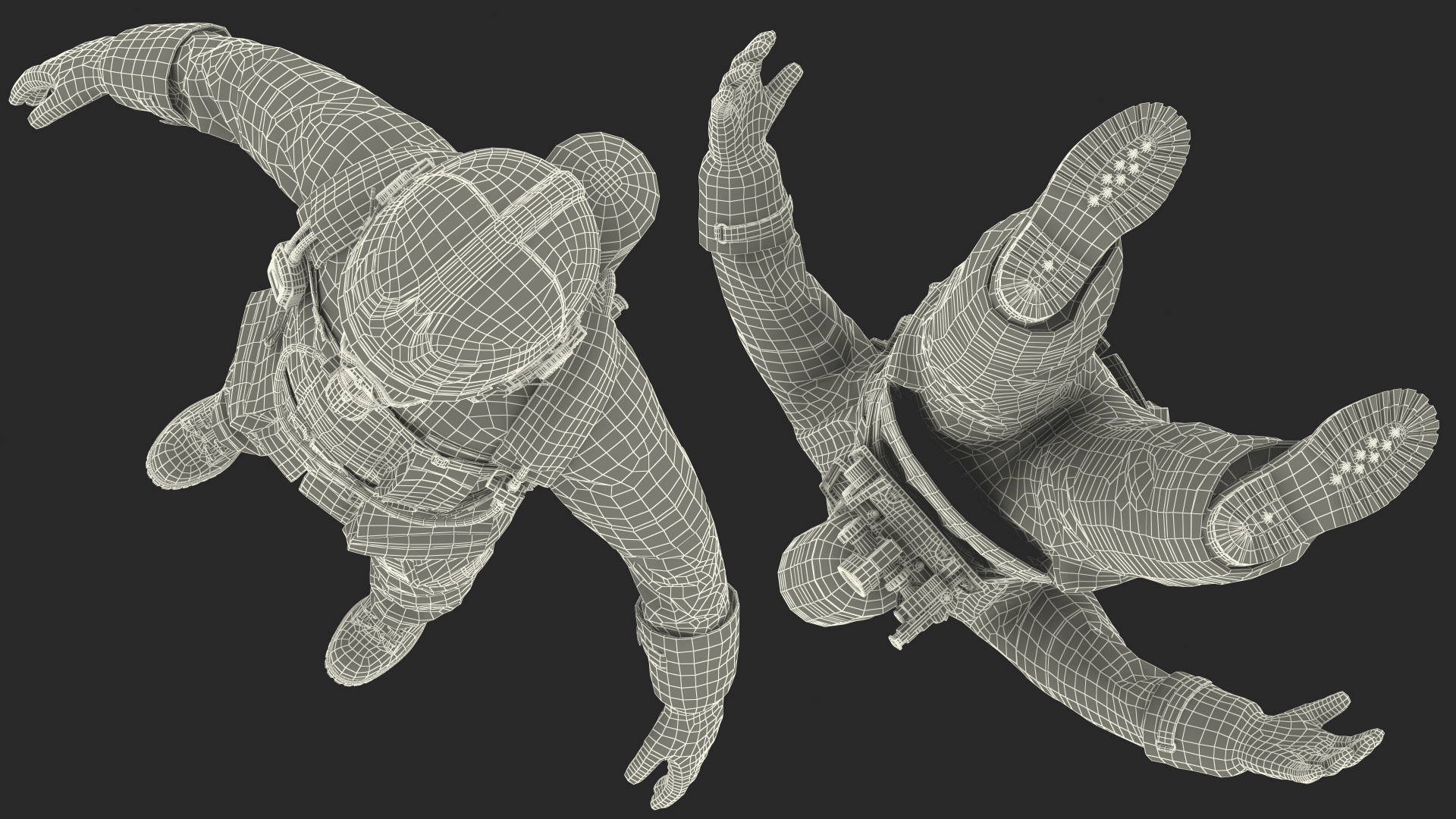 3D Firefighter Fully Equipped
