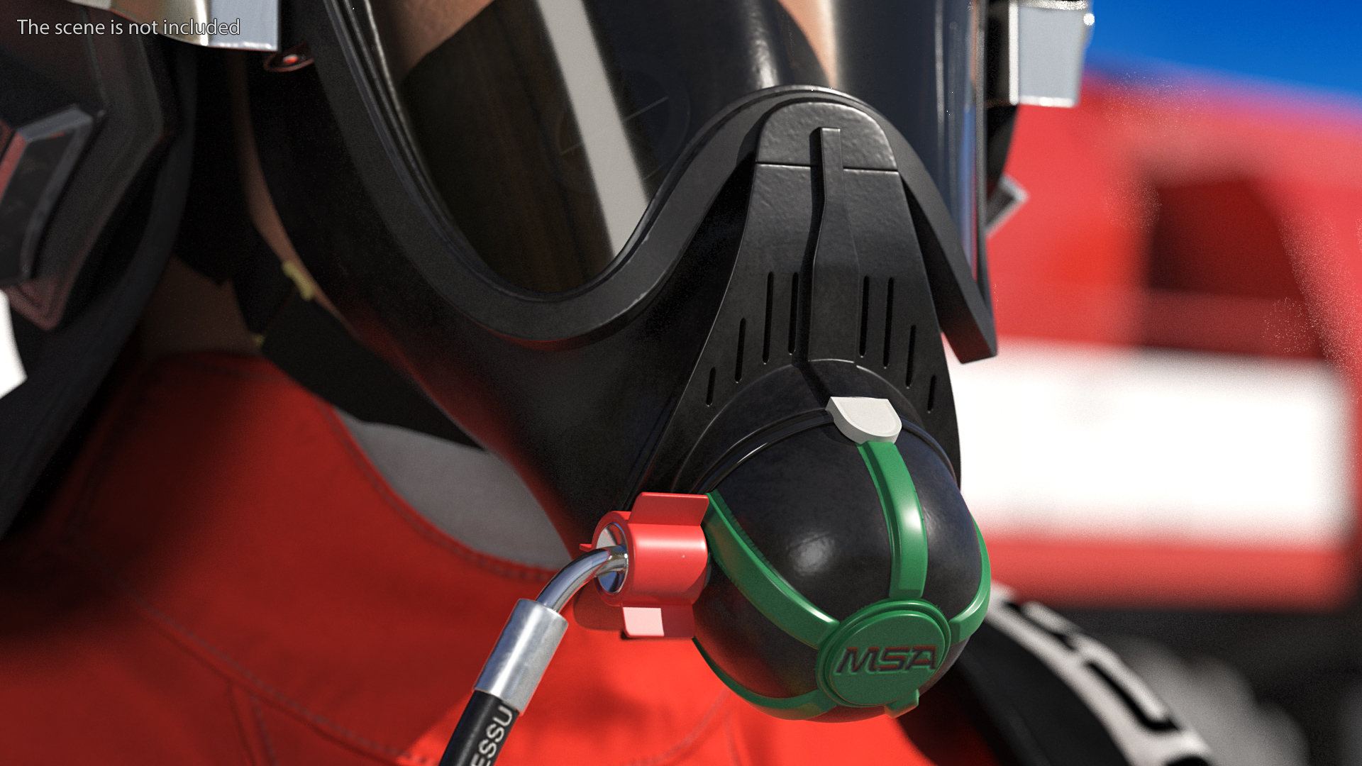 3D Firefighter Fully Equipped
