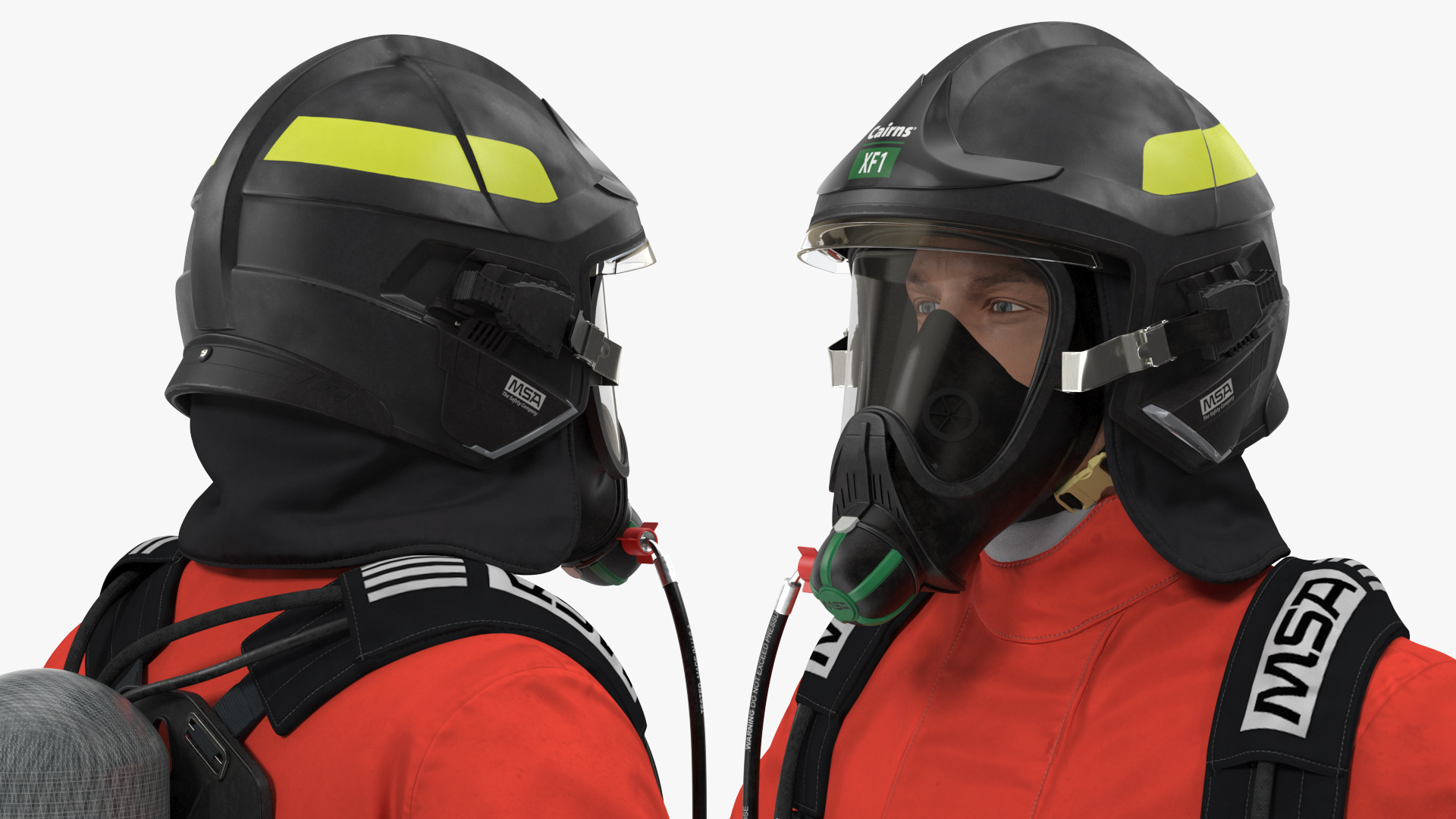 3D Firefighter Fully Equipped