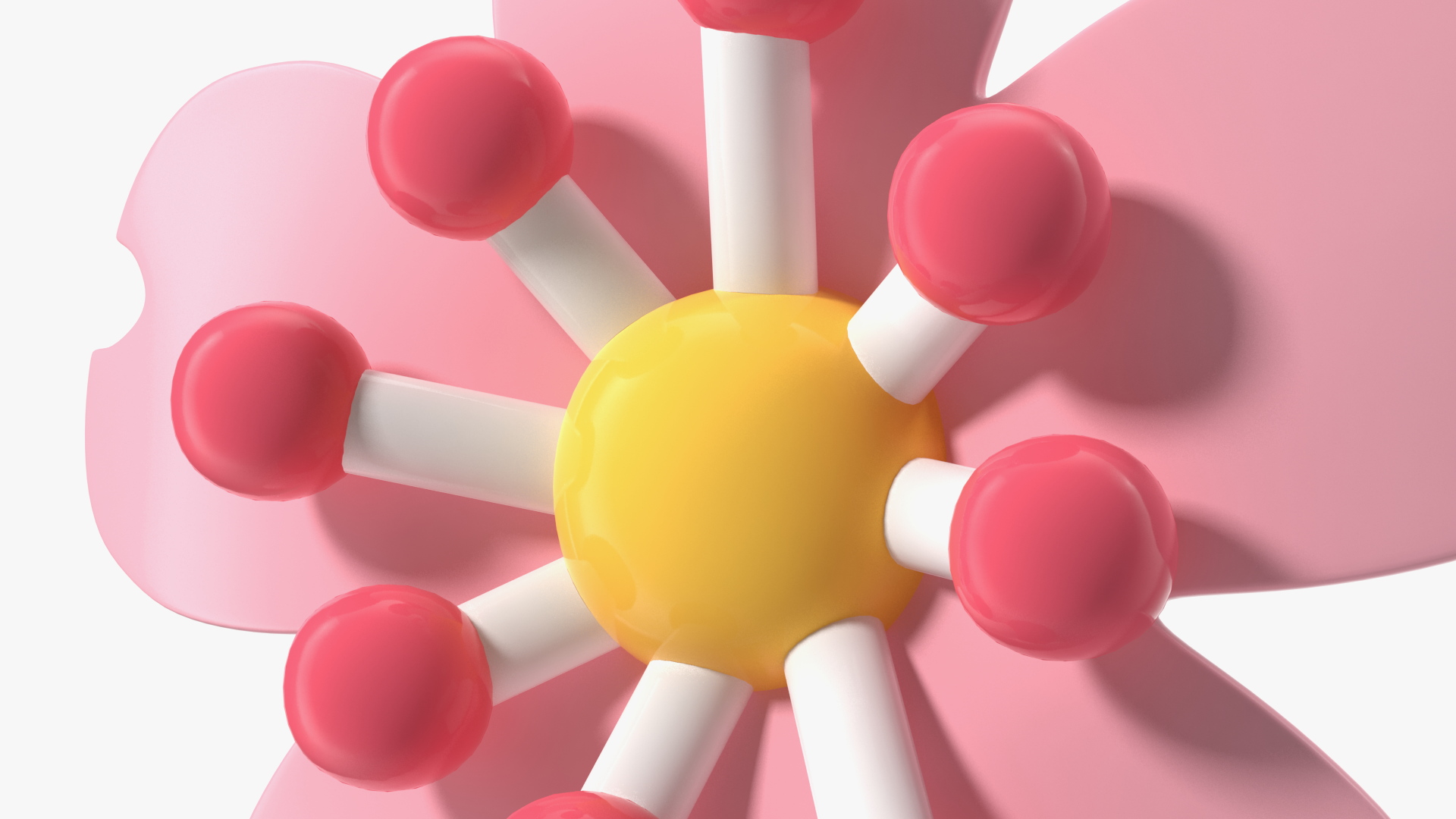 3D model Cherry Blossom Emoji