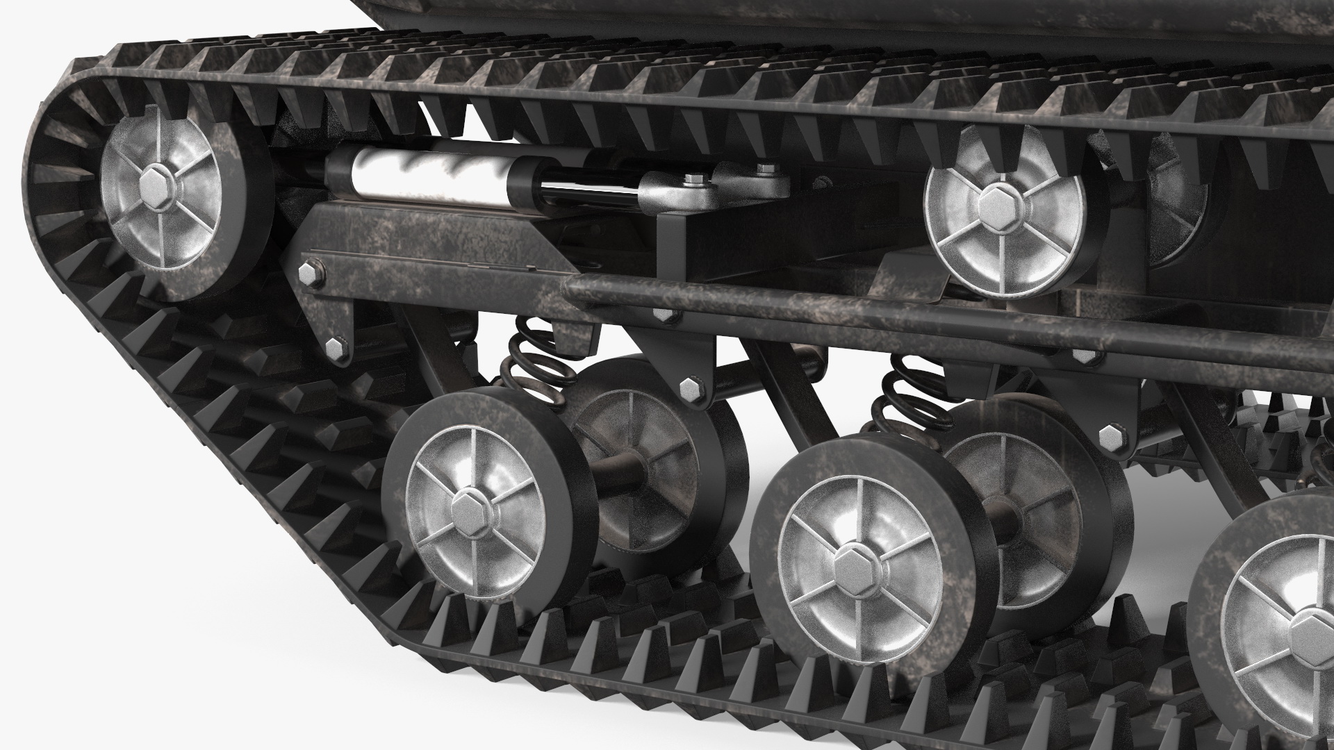 ATV Tinger Track No Roof Dirty Rigged 3D