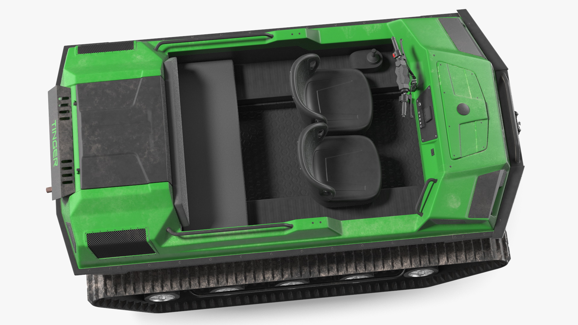 ATV Tinger Track No Roof Dirty Rigged 3D