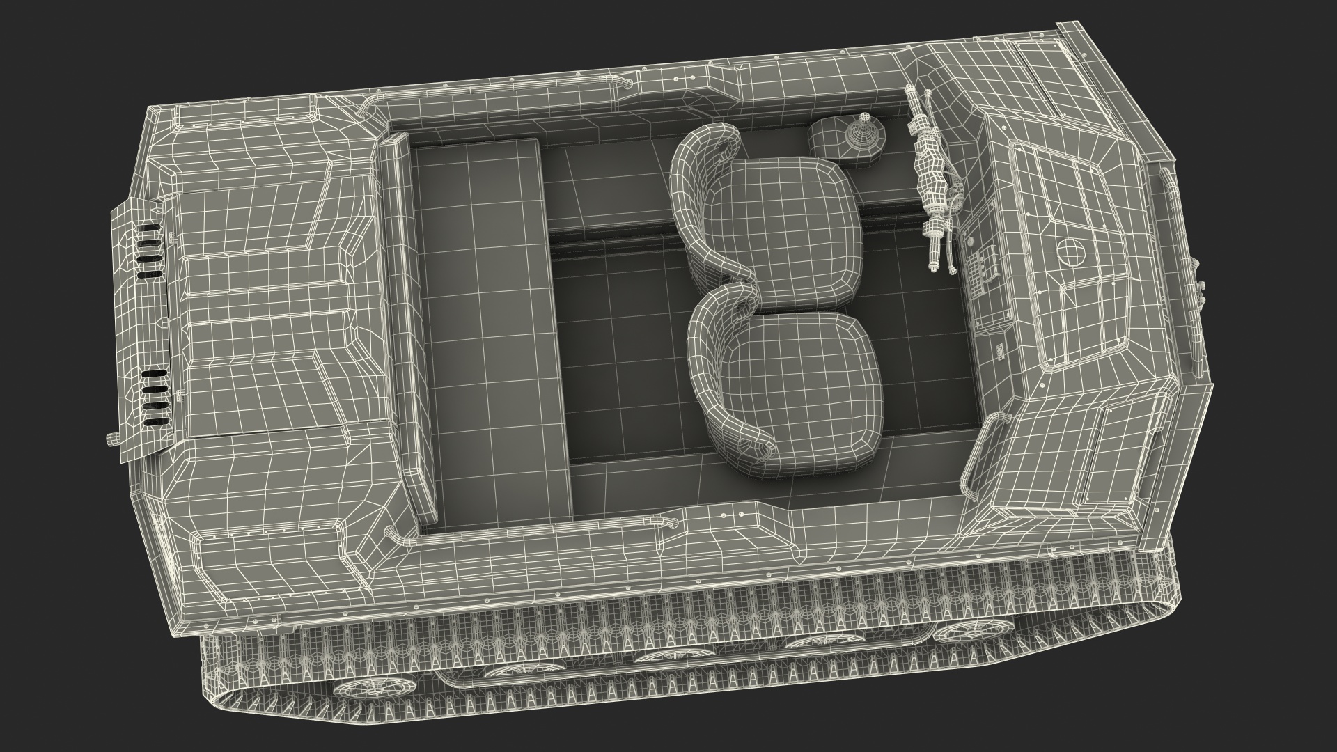 ATV Tinger Track No Roof Dirty Rigged 3D