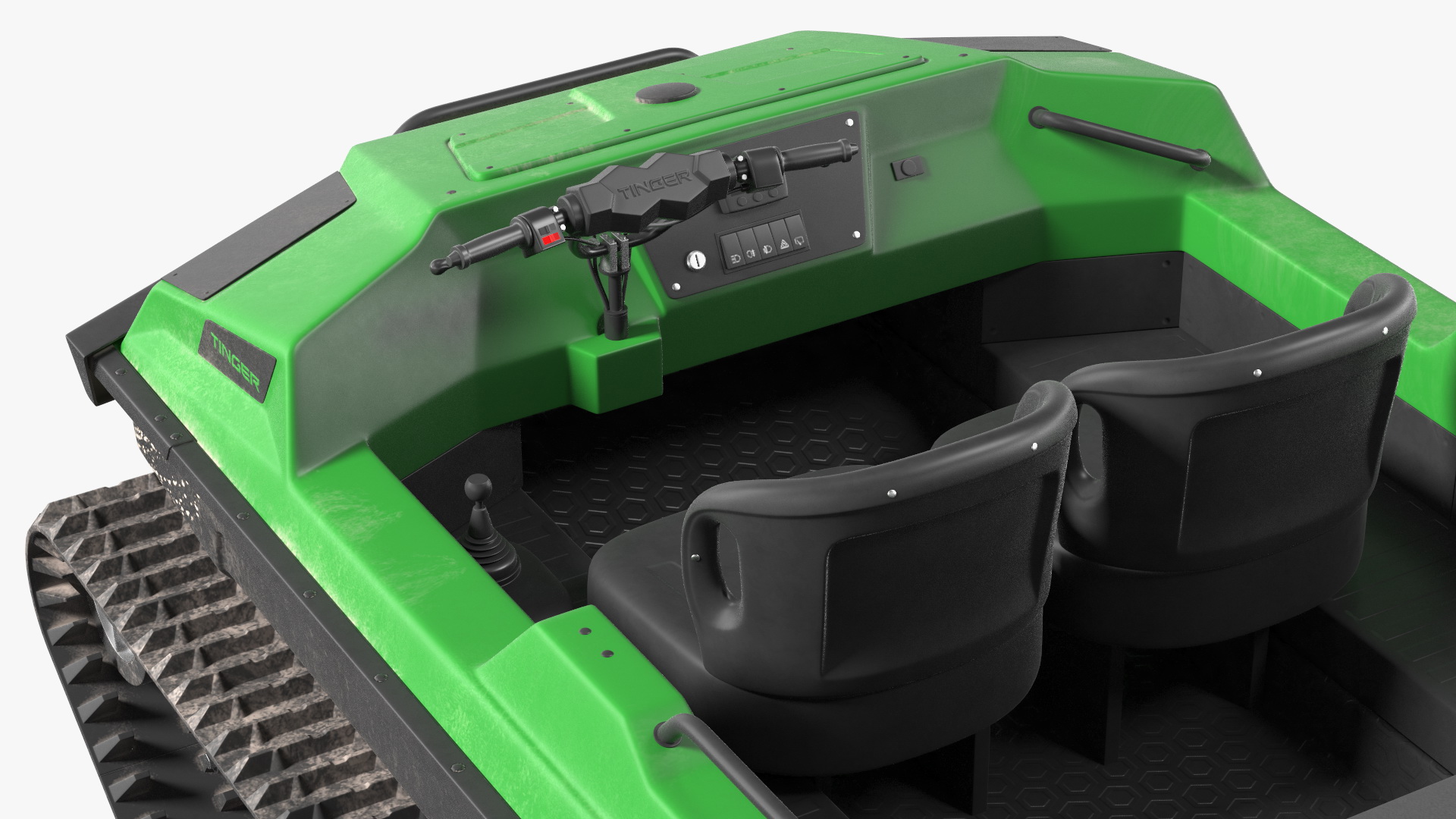 ATV Tinger Track No Roof Dirty Rigged 3D