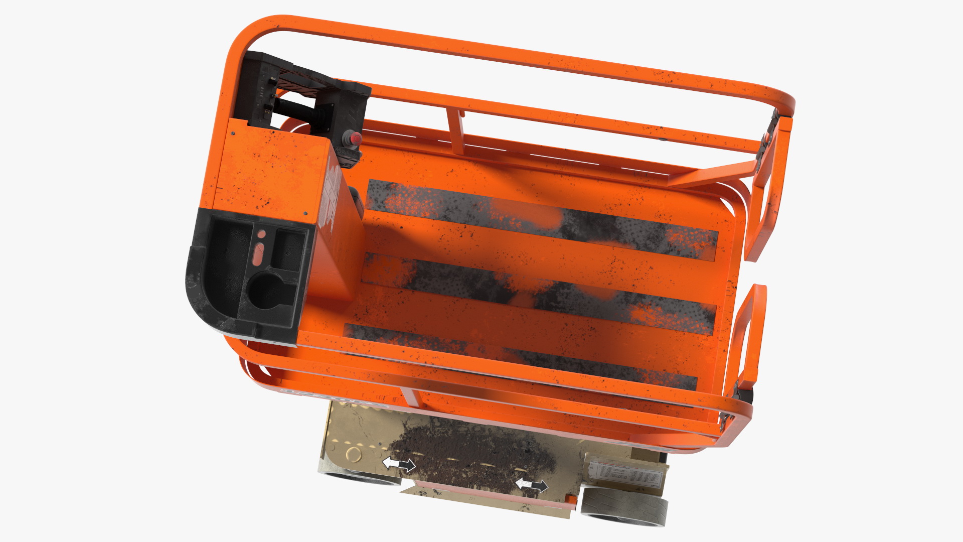 JLG 1230ES Vertical Mast Lift Working Position Dirty 3D