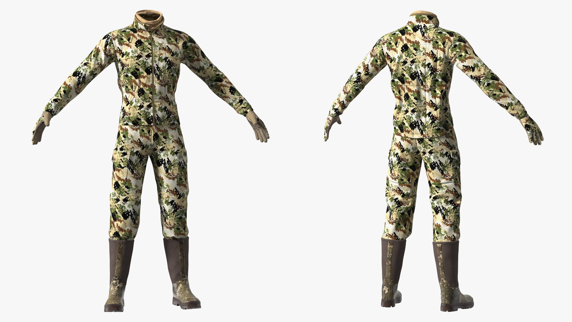 Hunting Suit Forest Camo 3D model