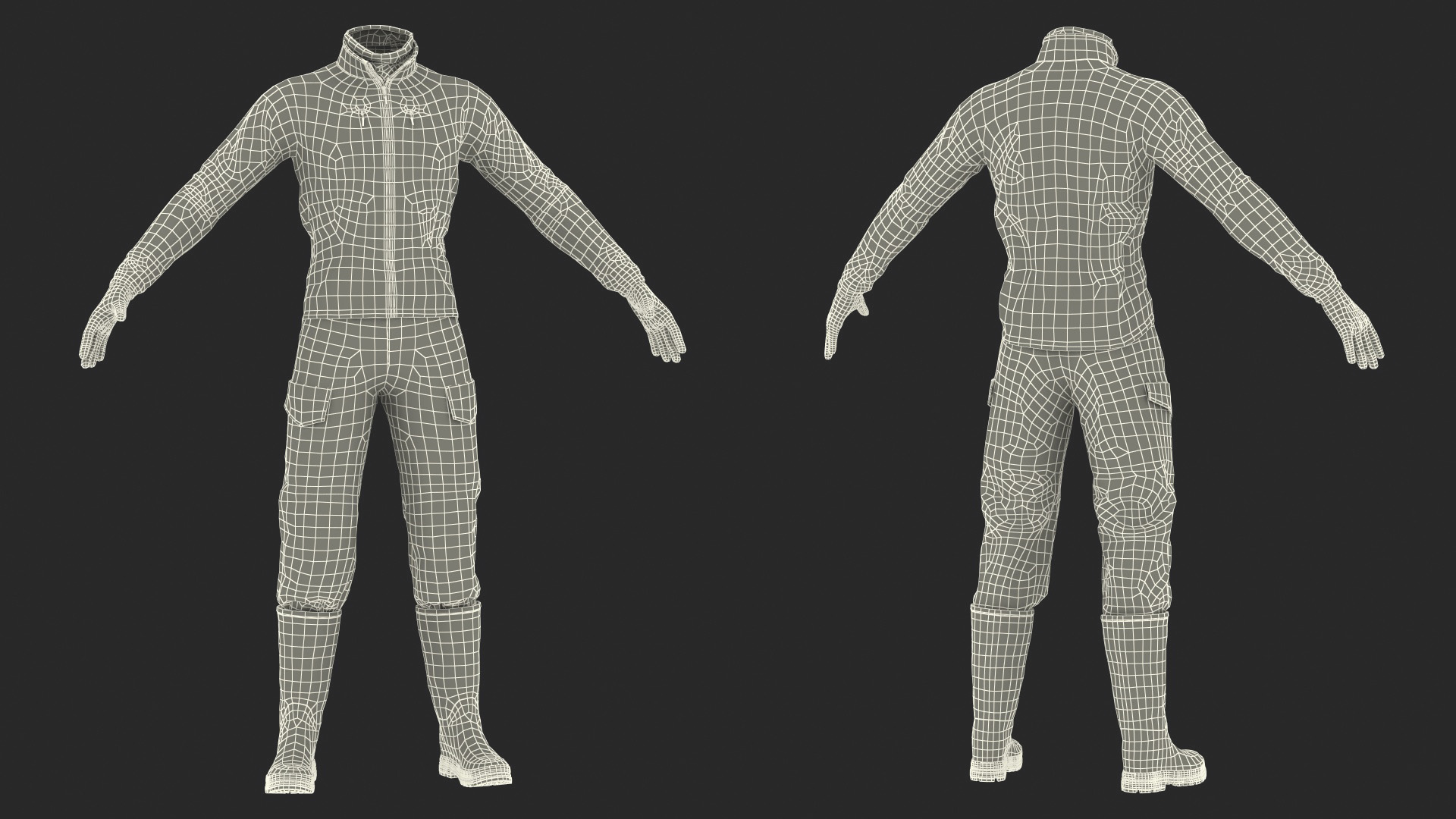 Hunting Suit Forest Camo 3D model