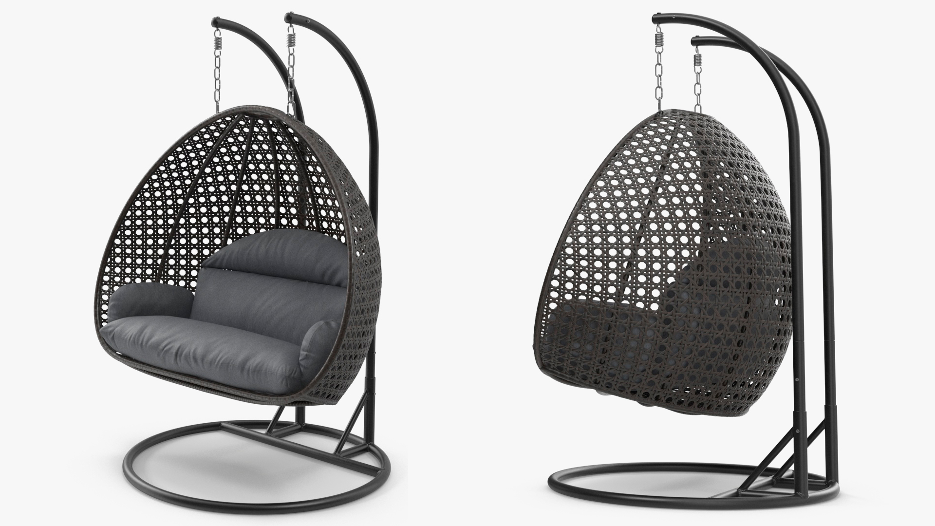 3D Outdoor Egg Chair Black model