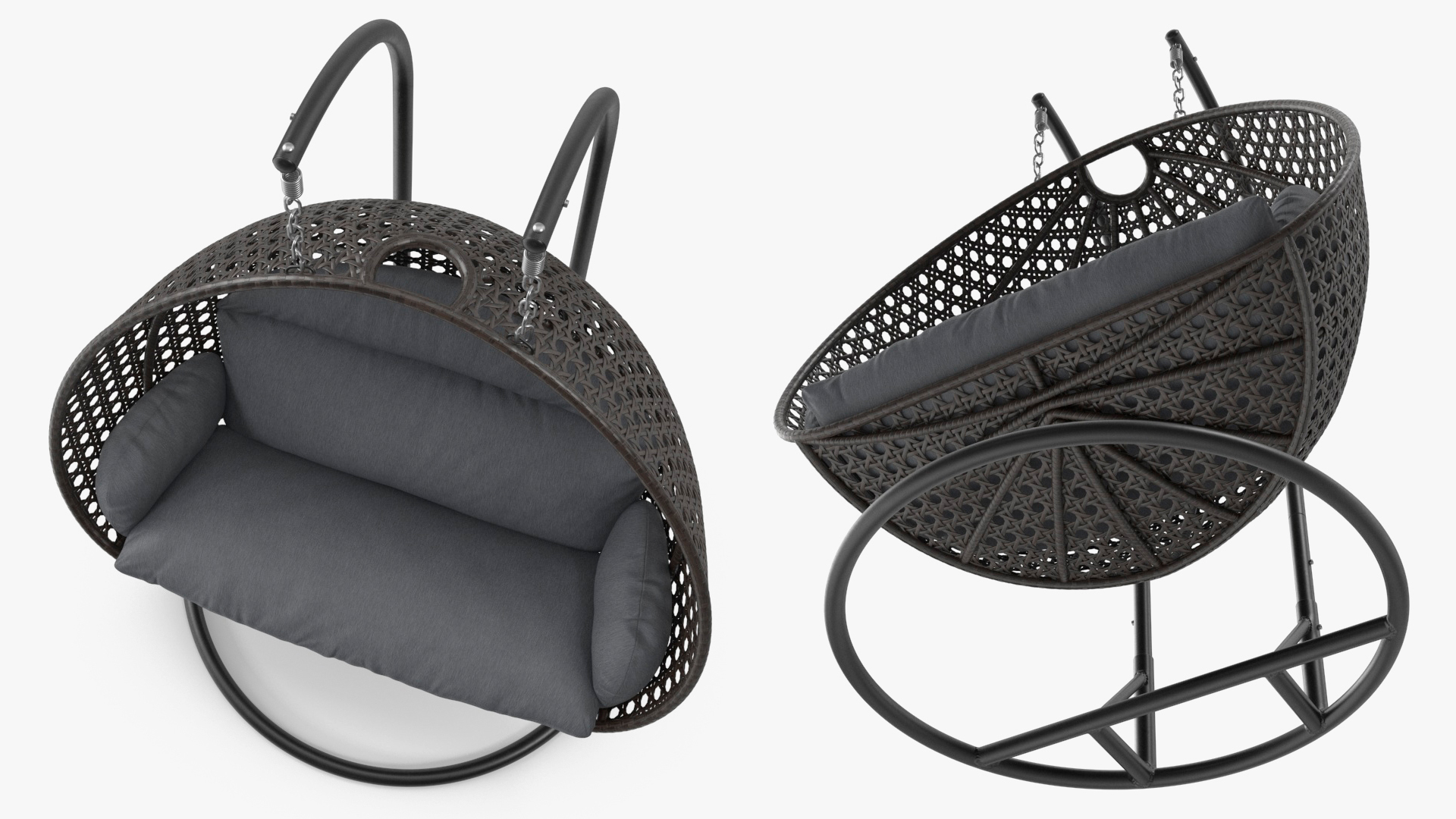 3D Outdoor Egg Chair Black model