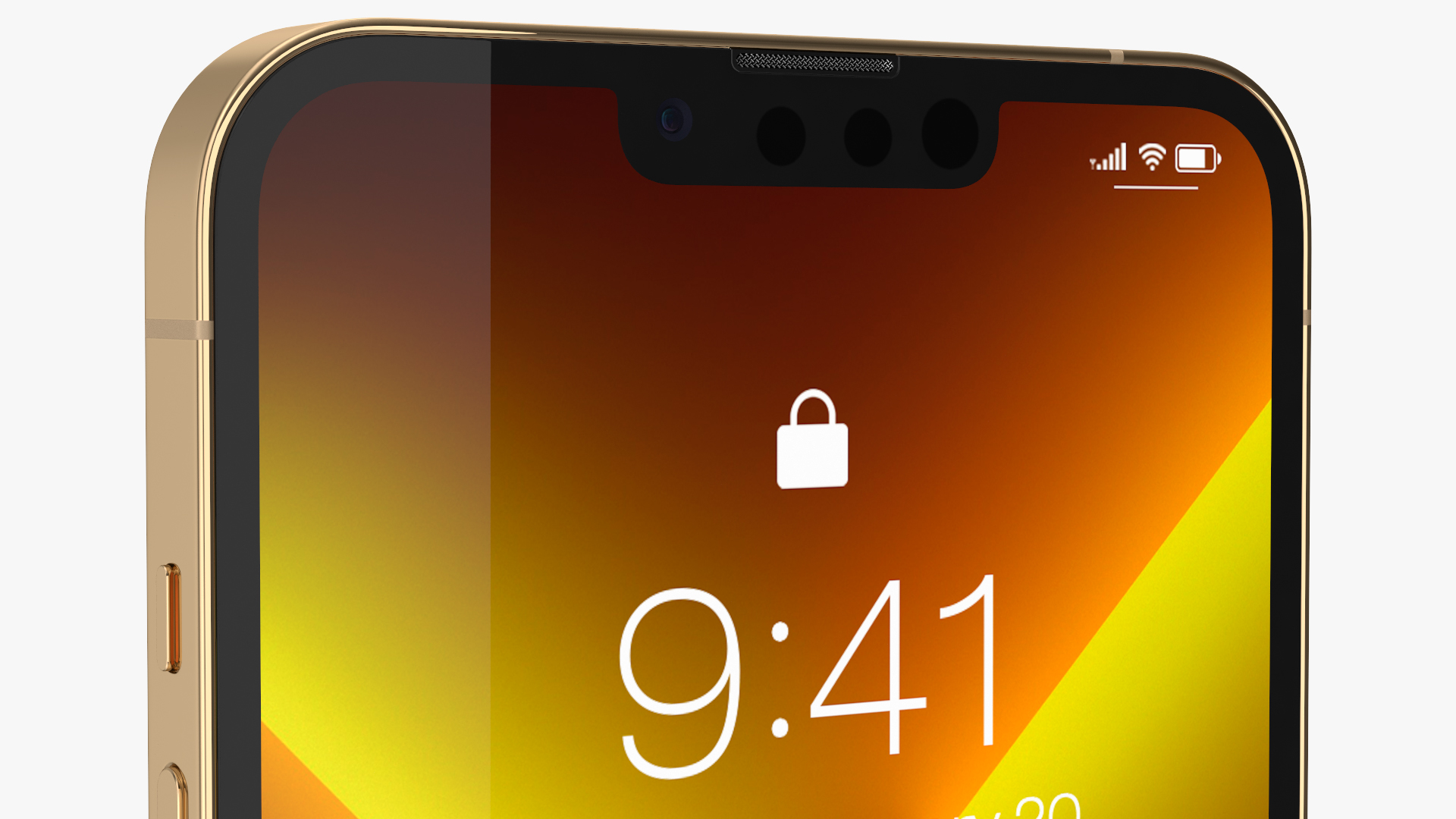 iPhone 13 Pro Max Gold 3D