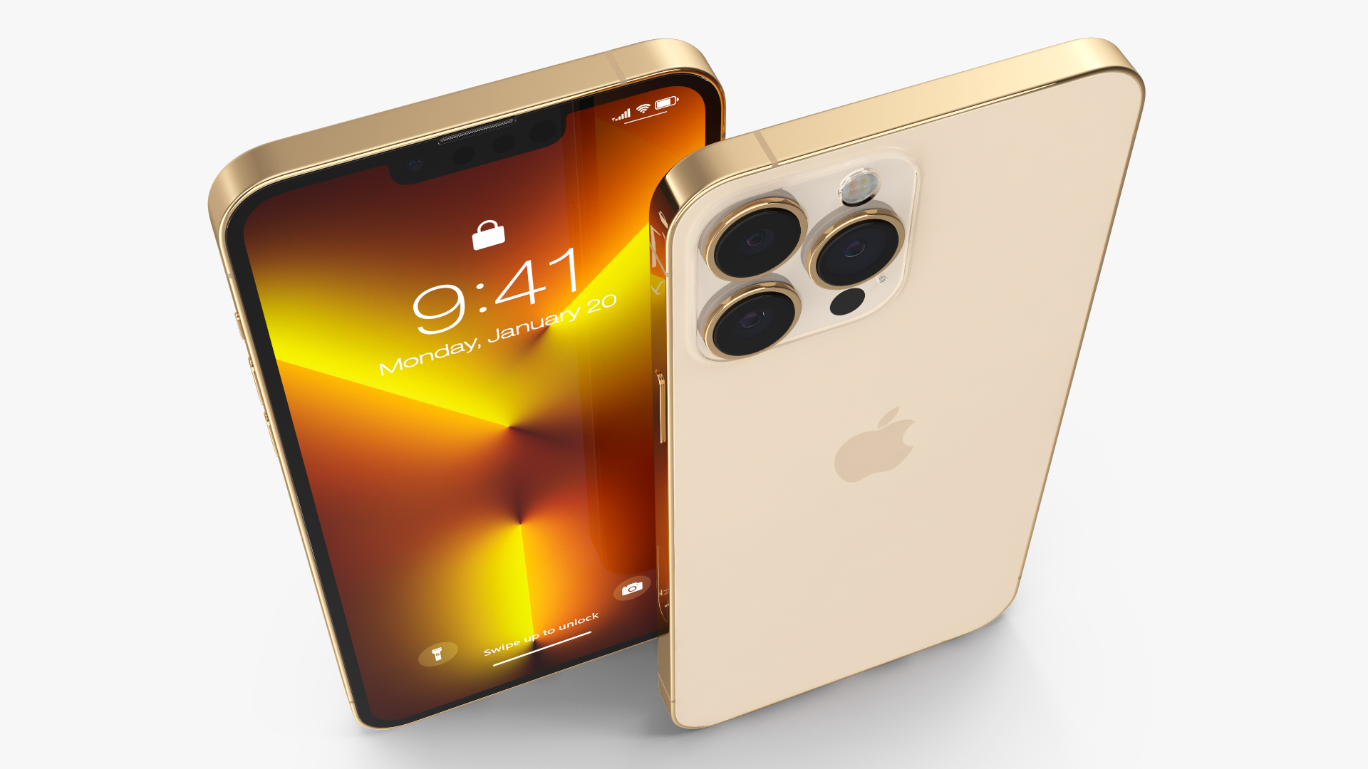 iPhone 13 Pro Max Gold 3D