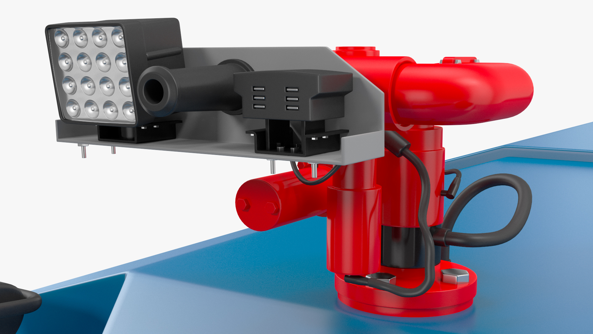 Anti Riot Vehicle Blue Rigged 3D model