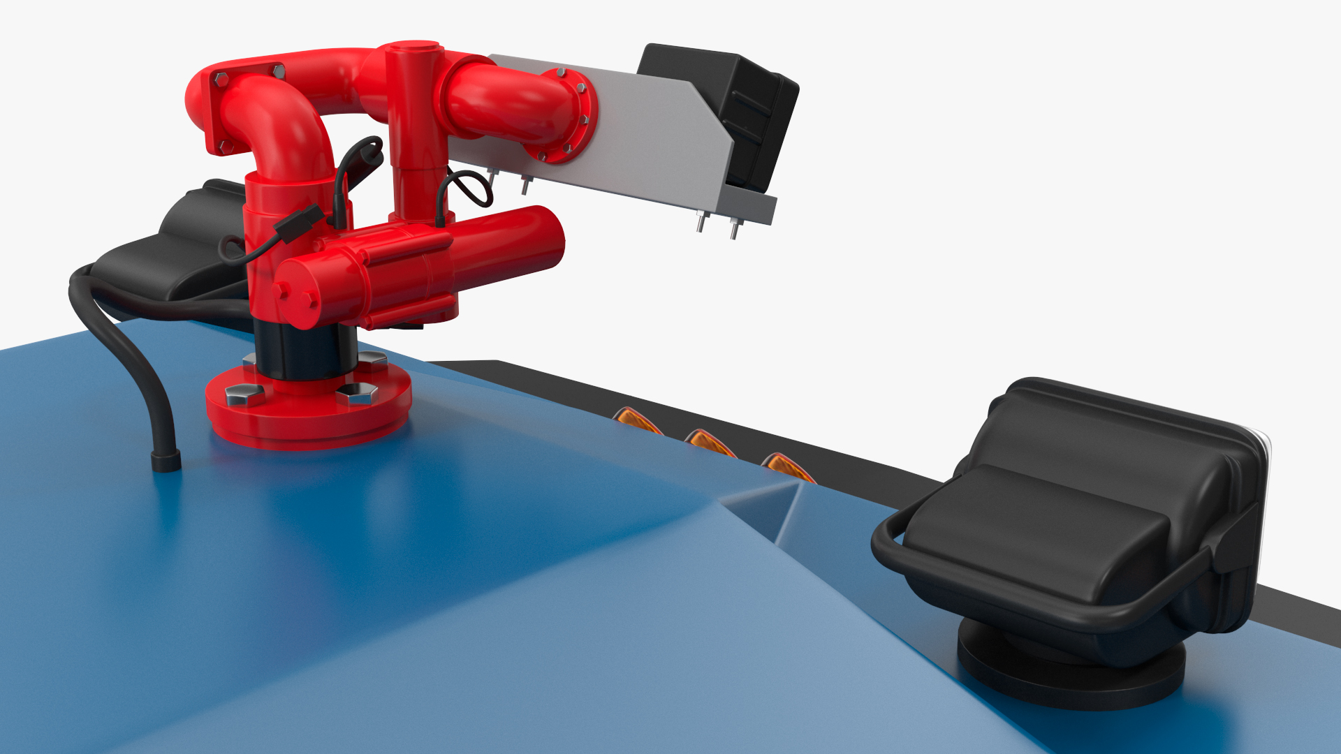 Anti Riot Vehicle Blue Rigged 3D model