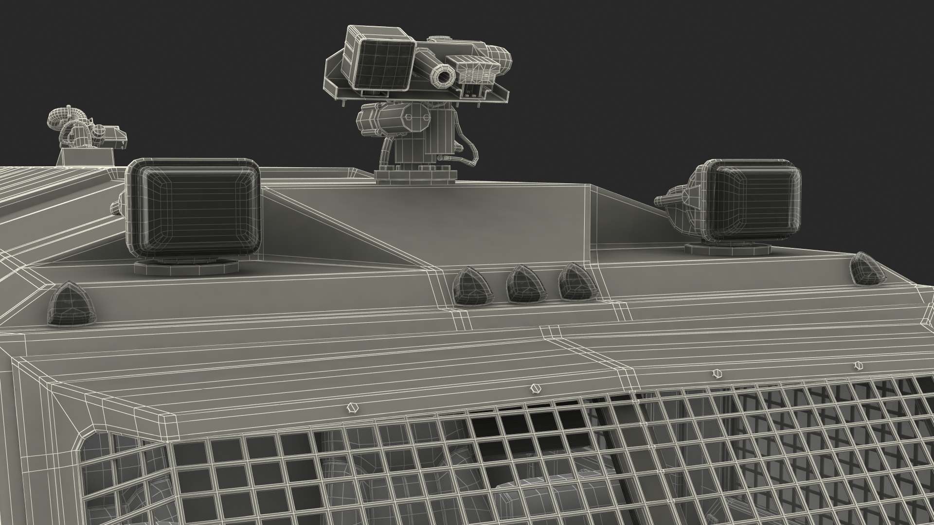 Anti Riot Vehicle Blue Rigged 3D model