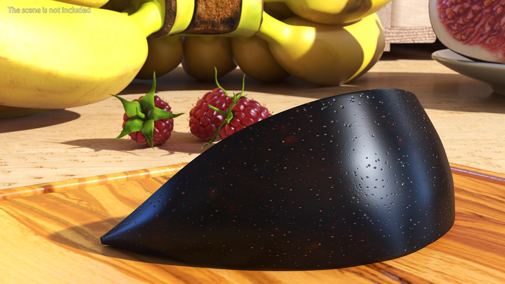 3D model Fresh Red Plum Slice
