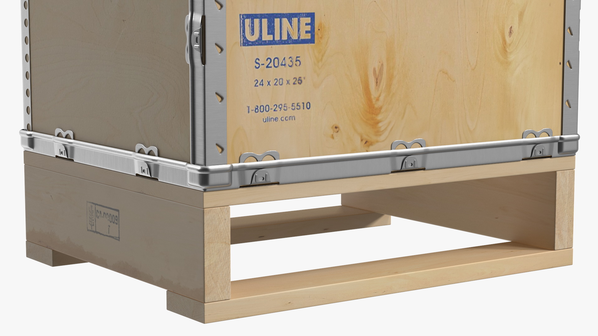 Shipping Wooden Box 24x20 Inches 3D