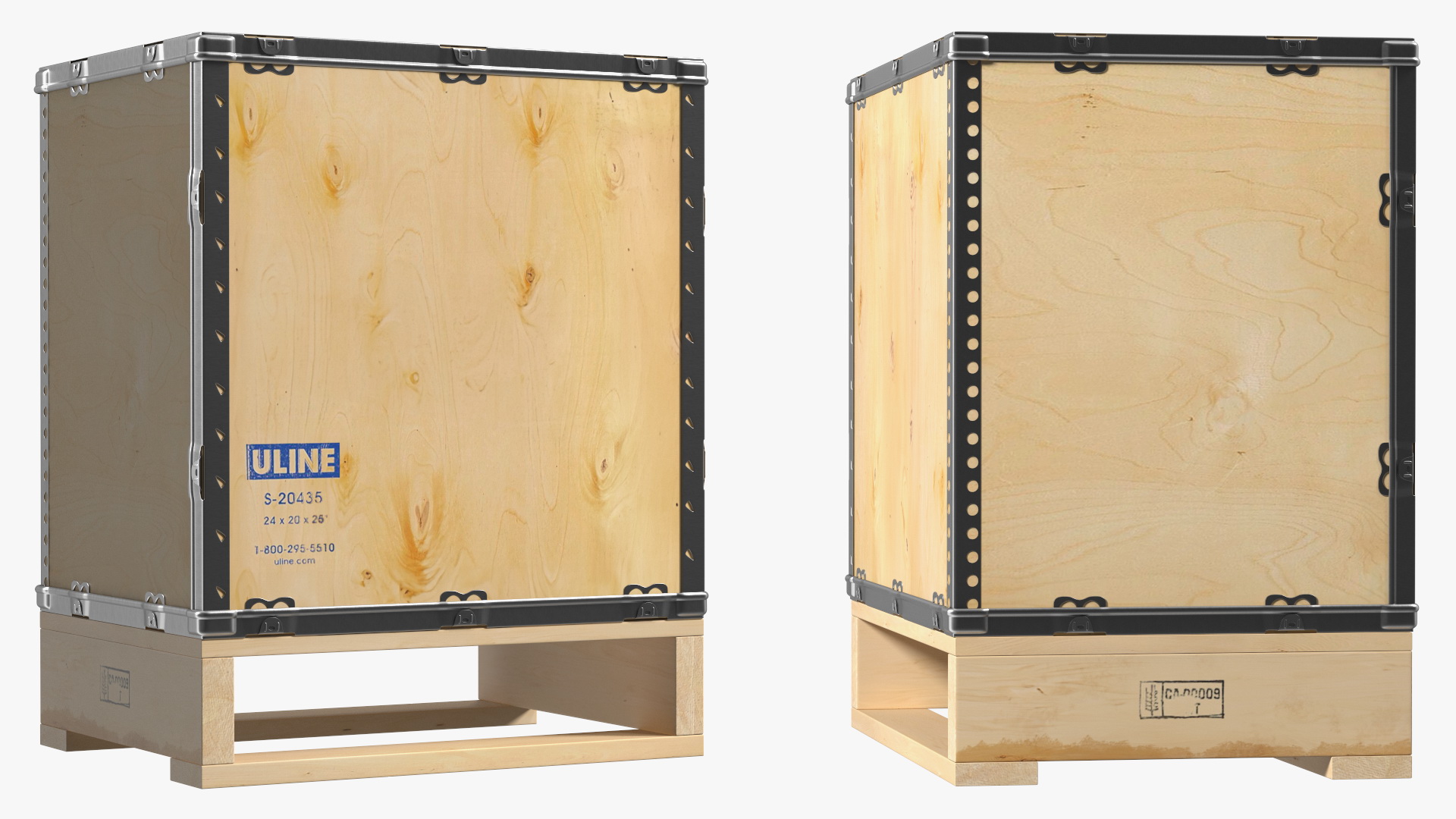 Shipping Wooden Box 24x20 Inches 3D