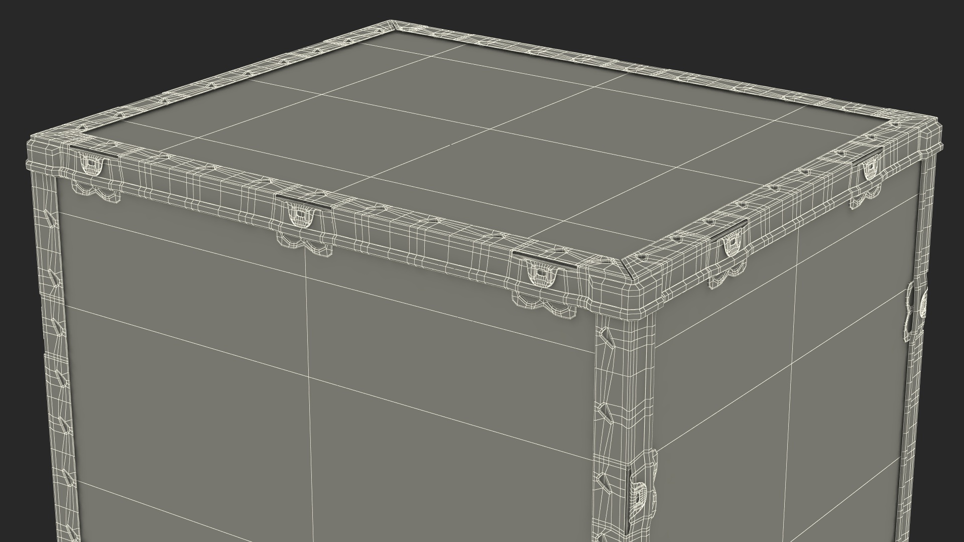 Shipping Wooden Box 24x20 Inches 3D