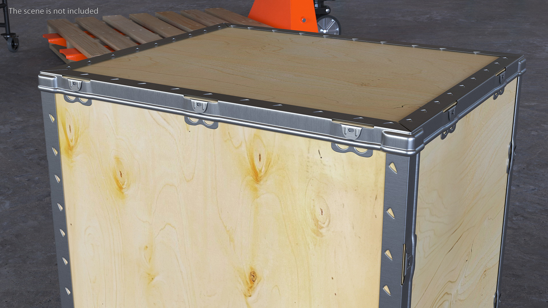 Shipping Wooden Box 24x20 Inches 3D