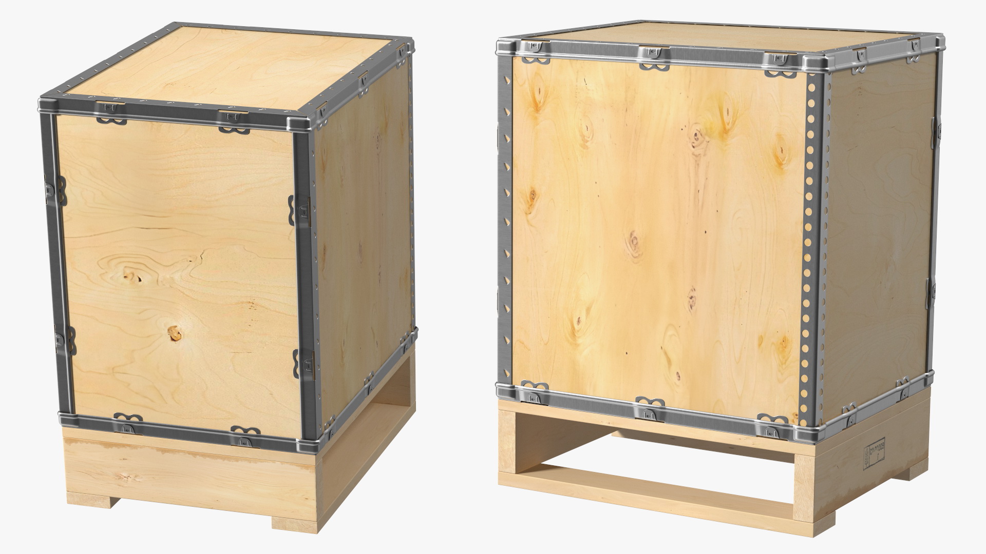 Shipping Wooden Box 24x20 Inches 3D