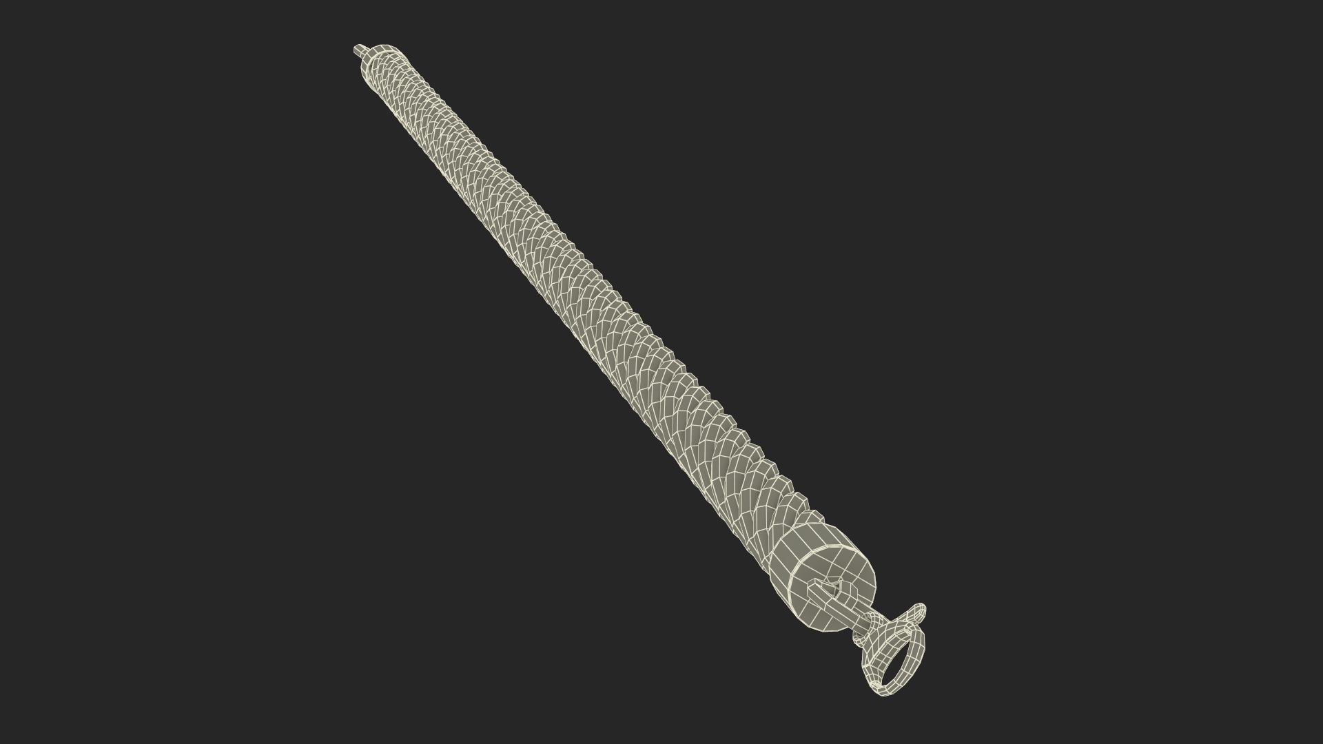 3D model Solid Cable Jewelry Chain Gold