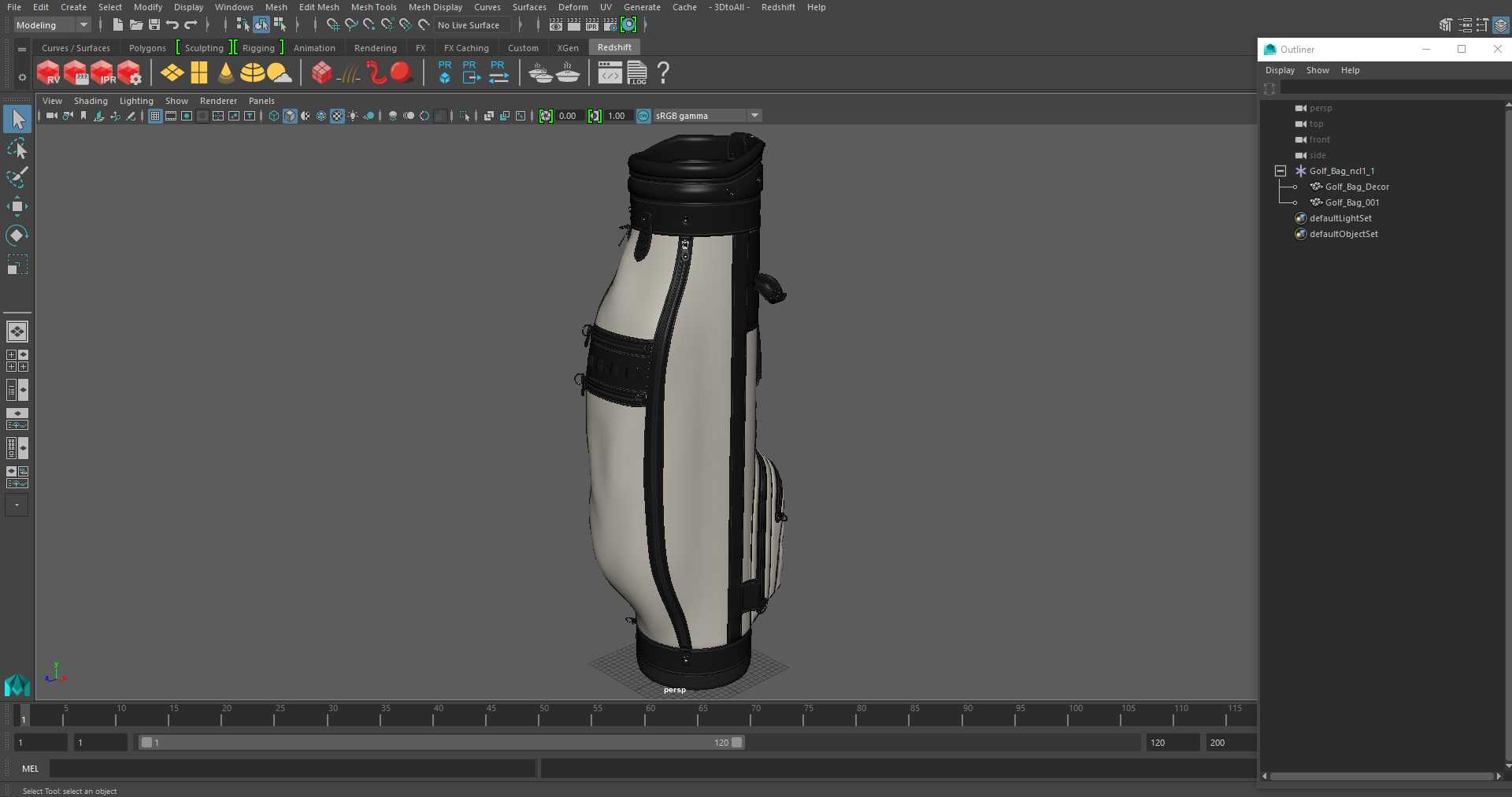 3D model Golf Bag