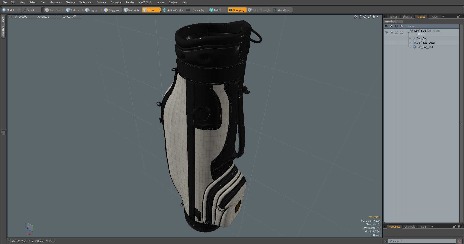 3D model Golf Bag
