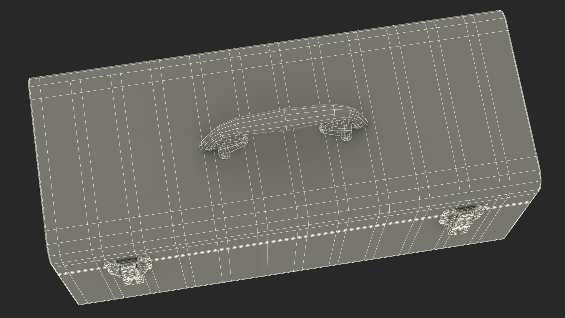 Metal Toolbox Red 3D