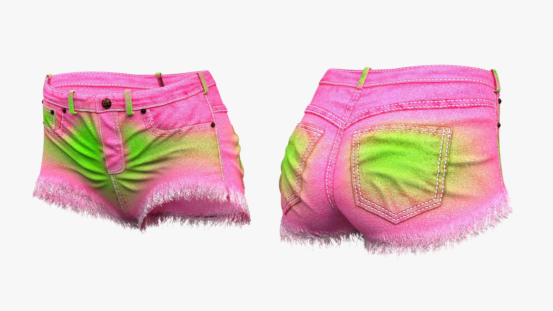 European Woman Beach Style Rigged for Maya 3D