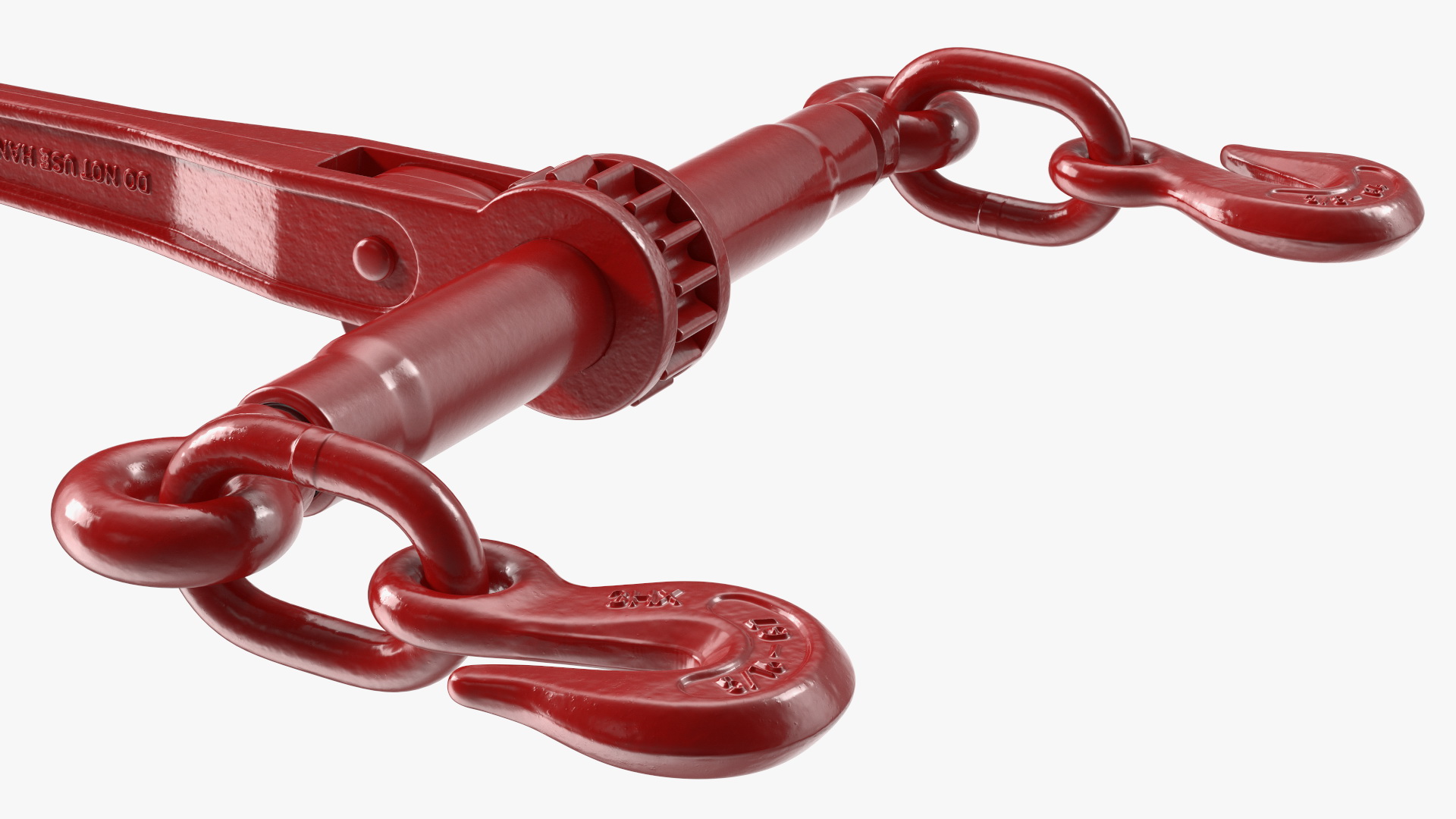 3D Ratchet Load Binder Red model