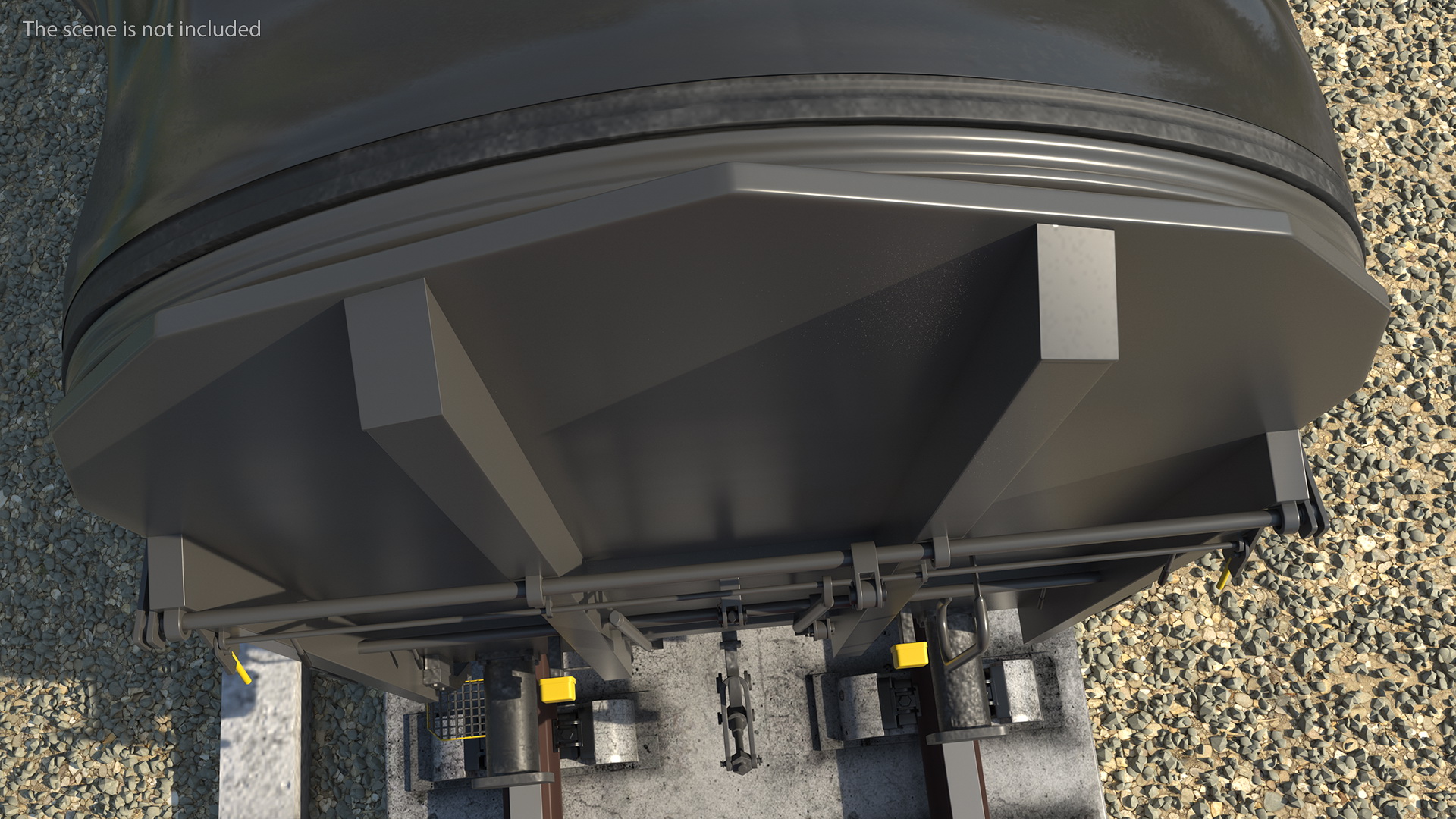3D Tarpaulin Freight Wagon No Interior Clear